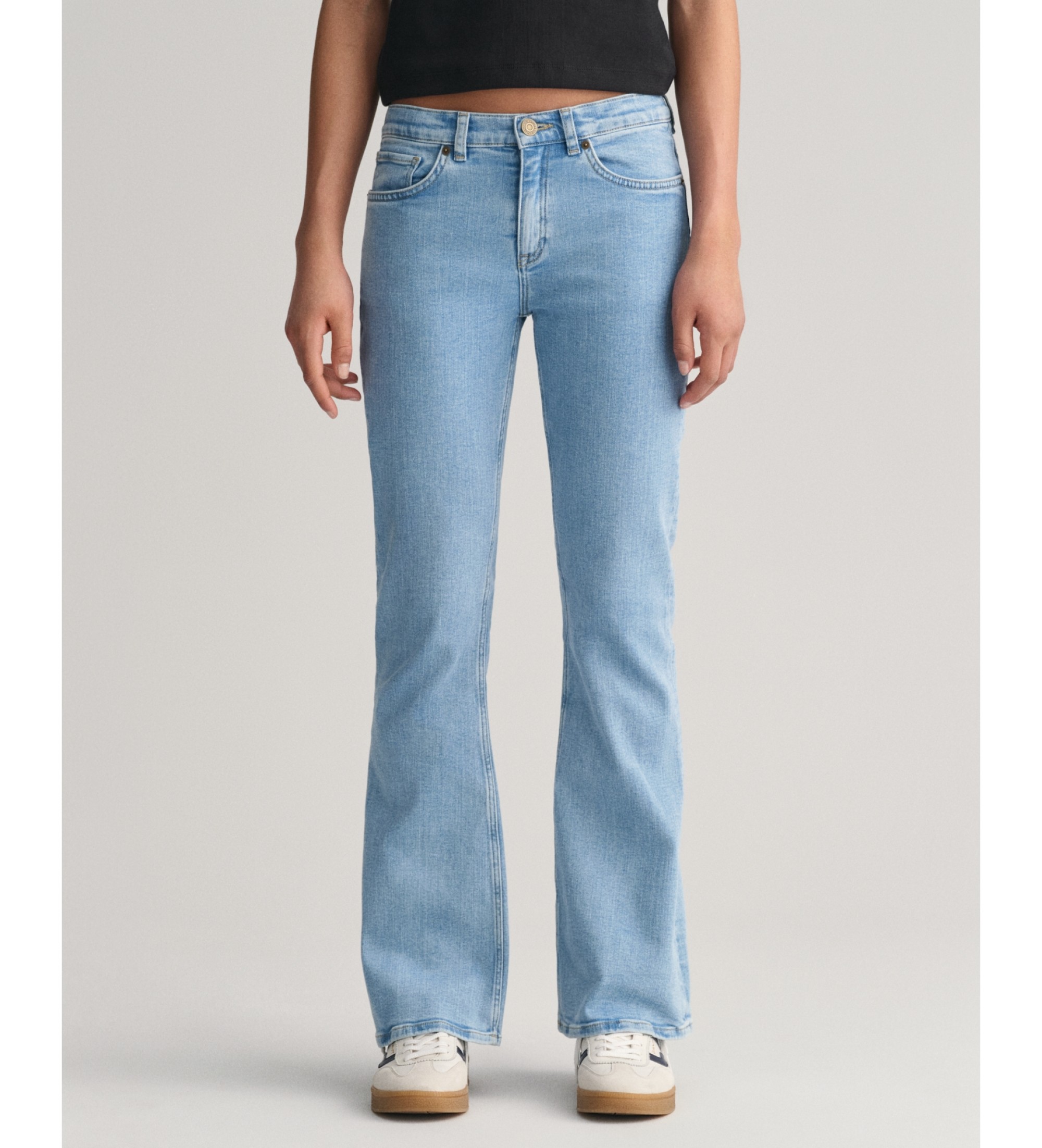 Gant für Mädchen. 610032 Bootcut-Jeans Teen blau (14años= 164cm), Lässig, Baumwolle, Denim, Kinderbekleidung
