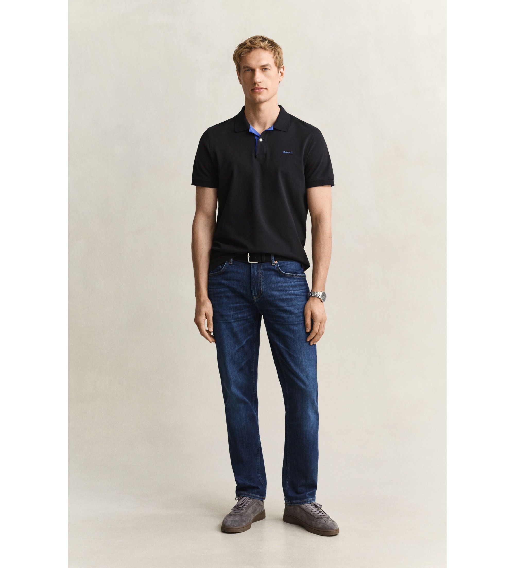 Gant für Herren. 1000011 Jeans Regular Fit Blau (31/32), Baumwolle, Denim, Klassisch