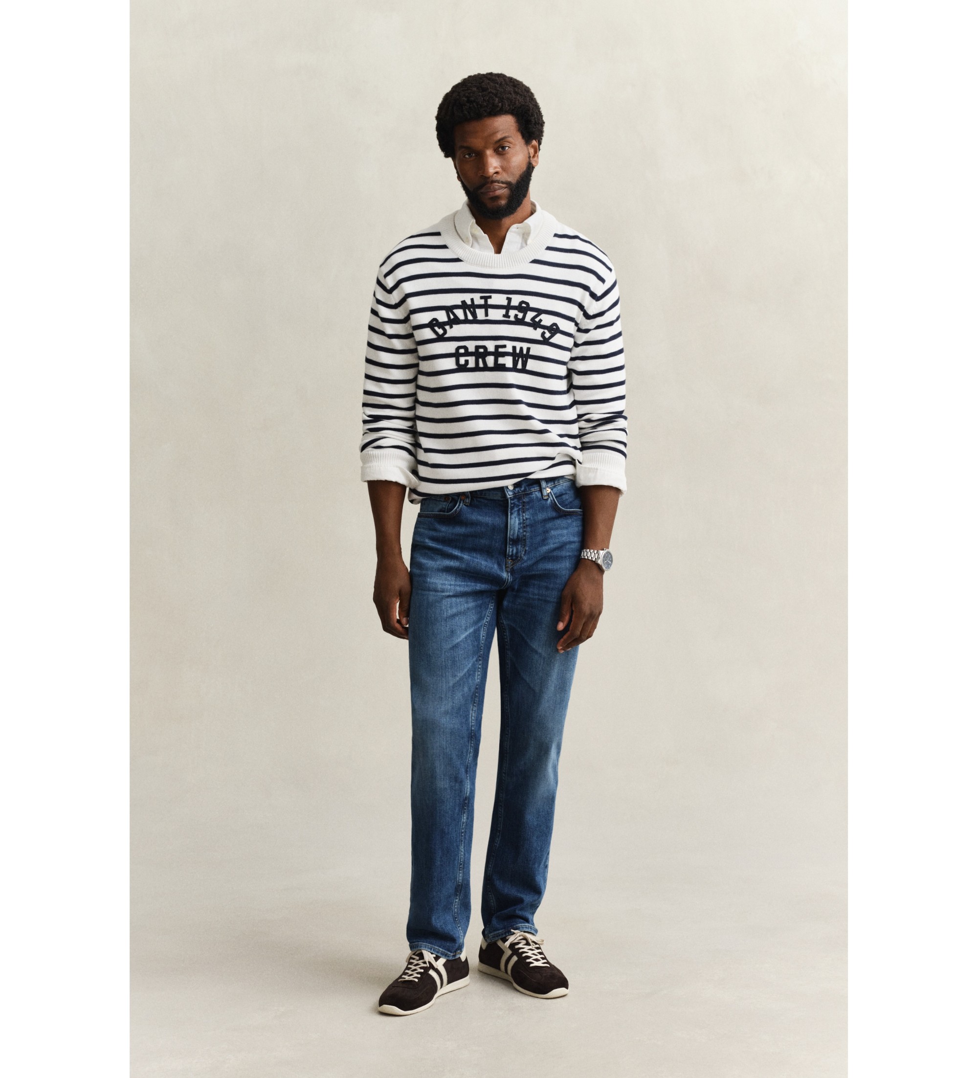 Gant für Herren. 1000011 Jeans Regular Fit Blau (29/34), Lässig, Baumwolle, Denim