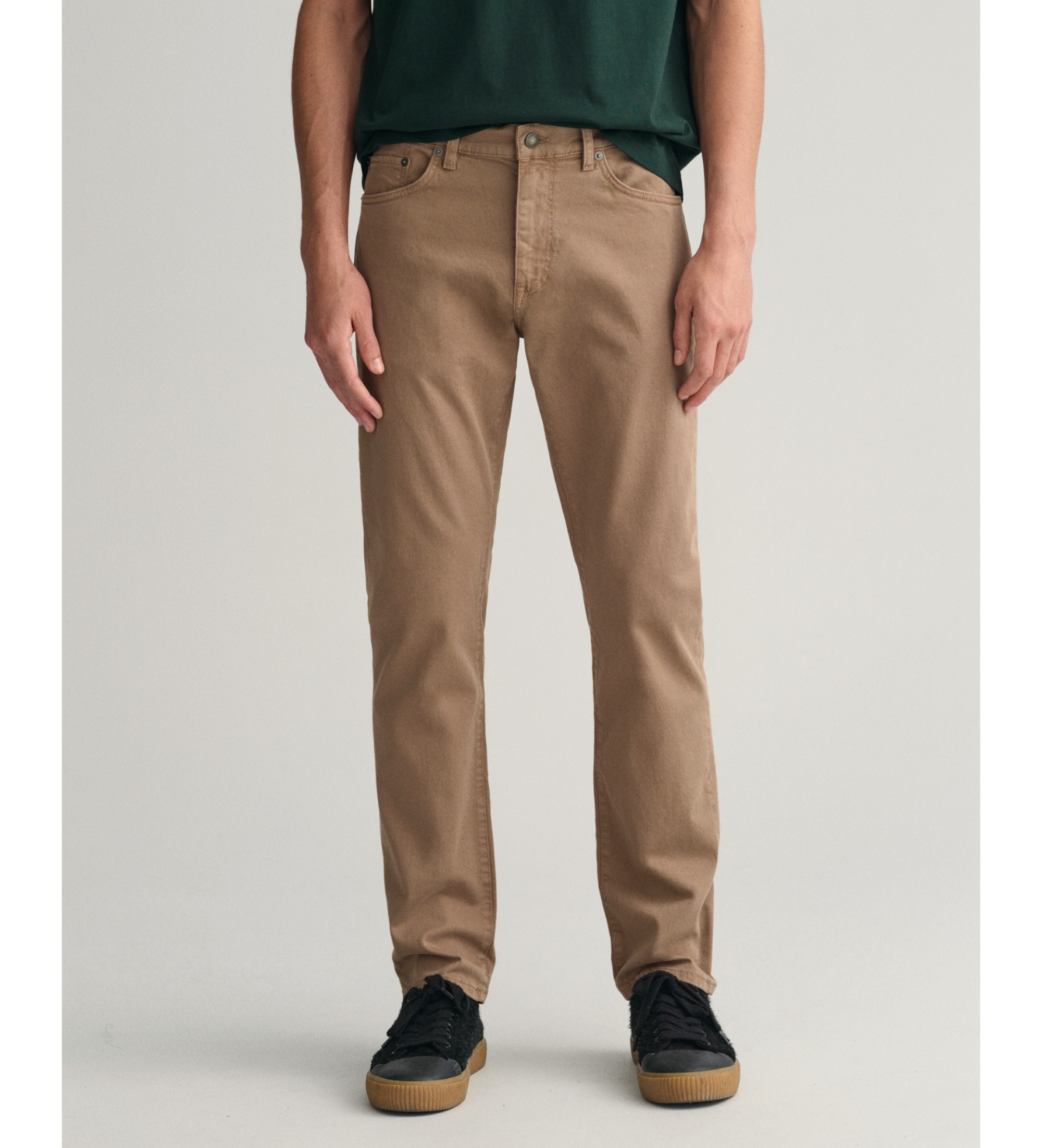 Gant für Herren. 1000263 Regular Fit Hose Desert braun (38/34), Lässig, Baumwolle