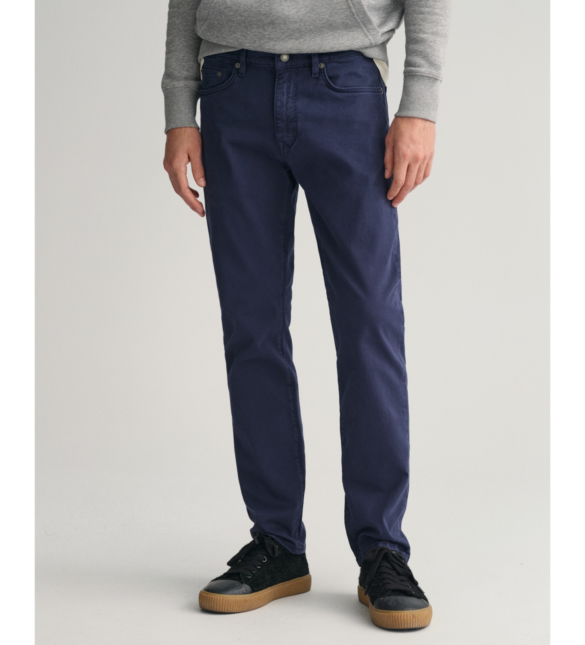 Gant für Herren. 1000263 Jeans Regular Fit Desert navy (31/34), Lässig, Baumwolle, Marine