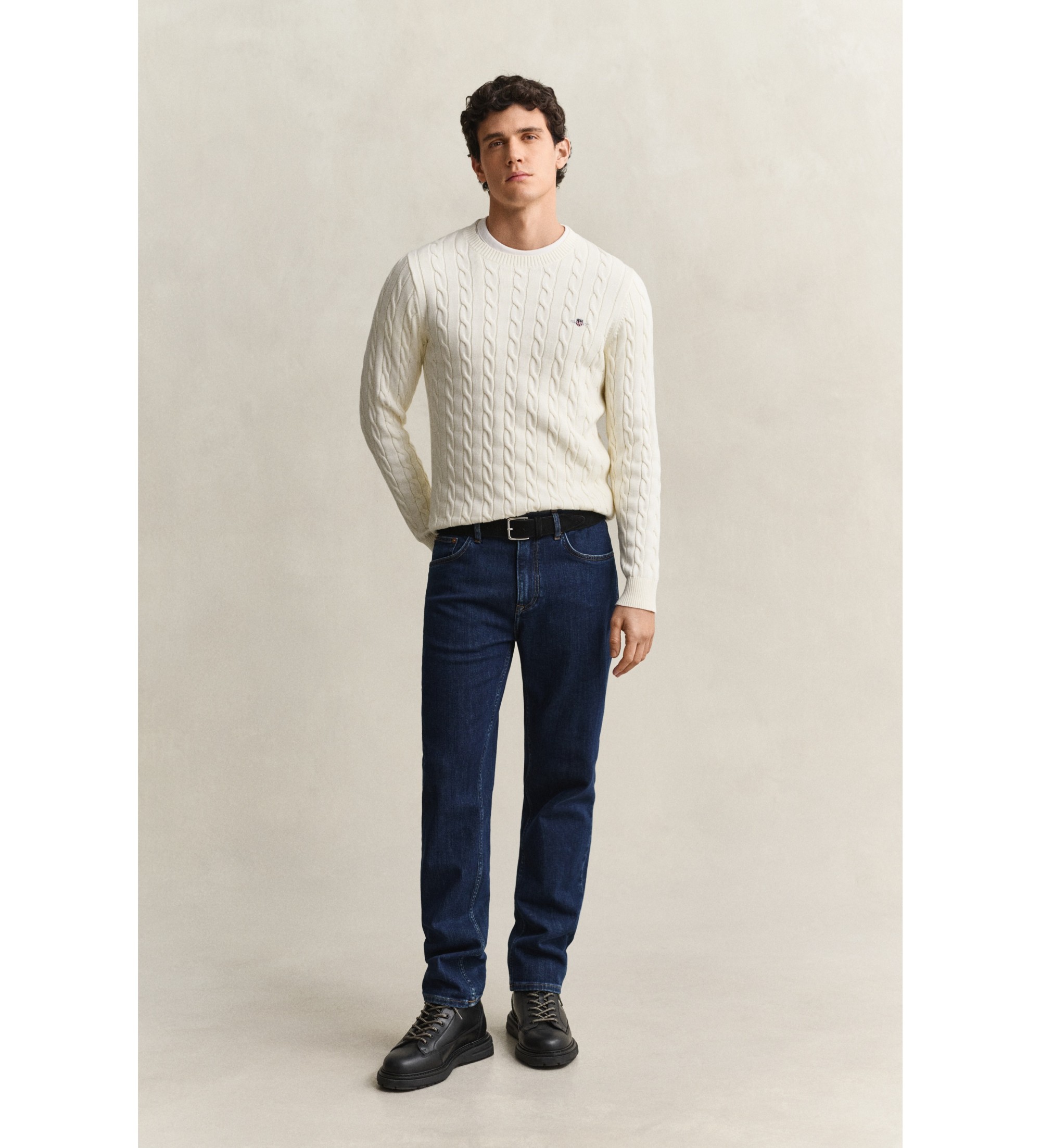 Gant für Herren. 1000021 Jaans Regular Fit blau gewaschen (38/34), Lässig, Baumwolle, Denim, Klassisch