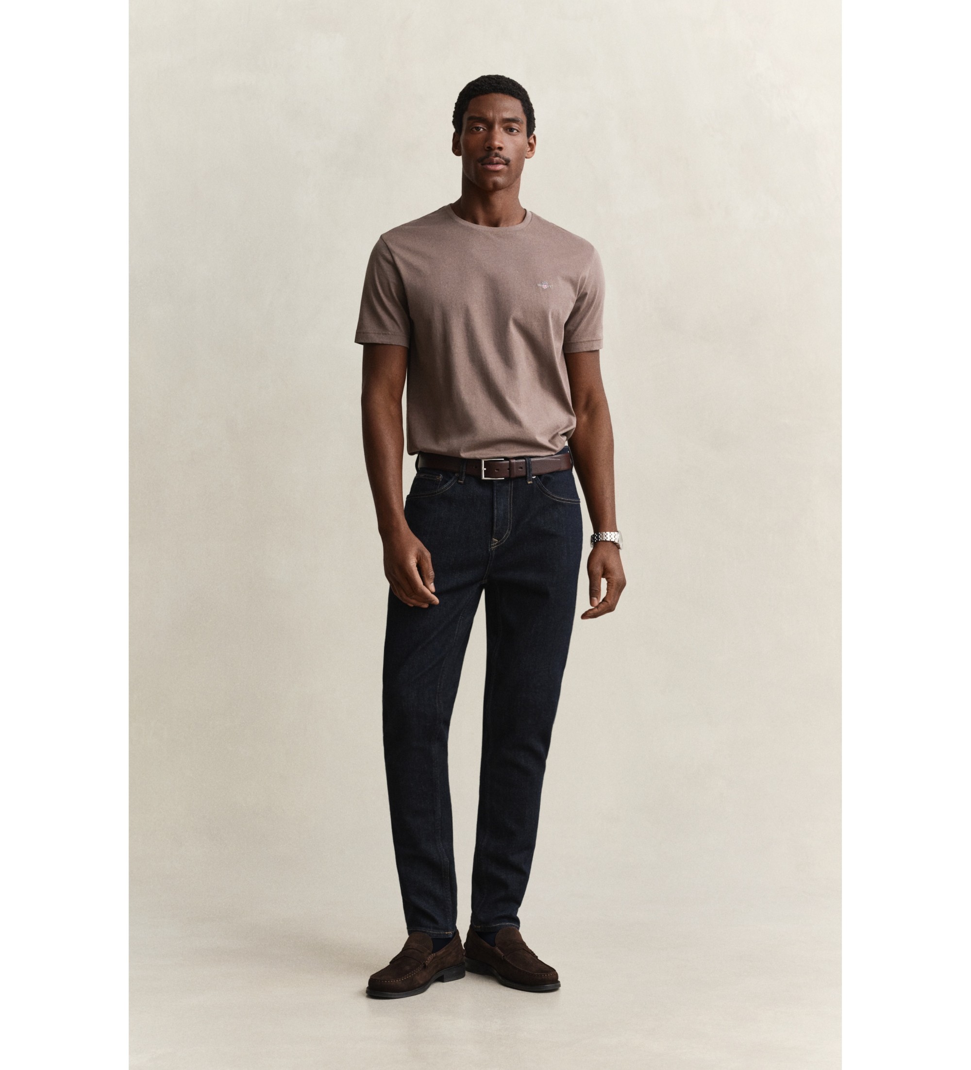 Gant für Herren. 1000020 Jeans Slim Fit Dunkelblau Gewaschen (38/34), Lässig, Baumwolle, Denim, Marine