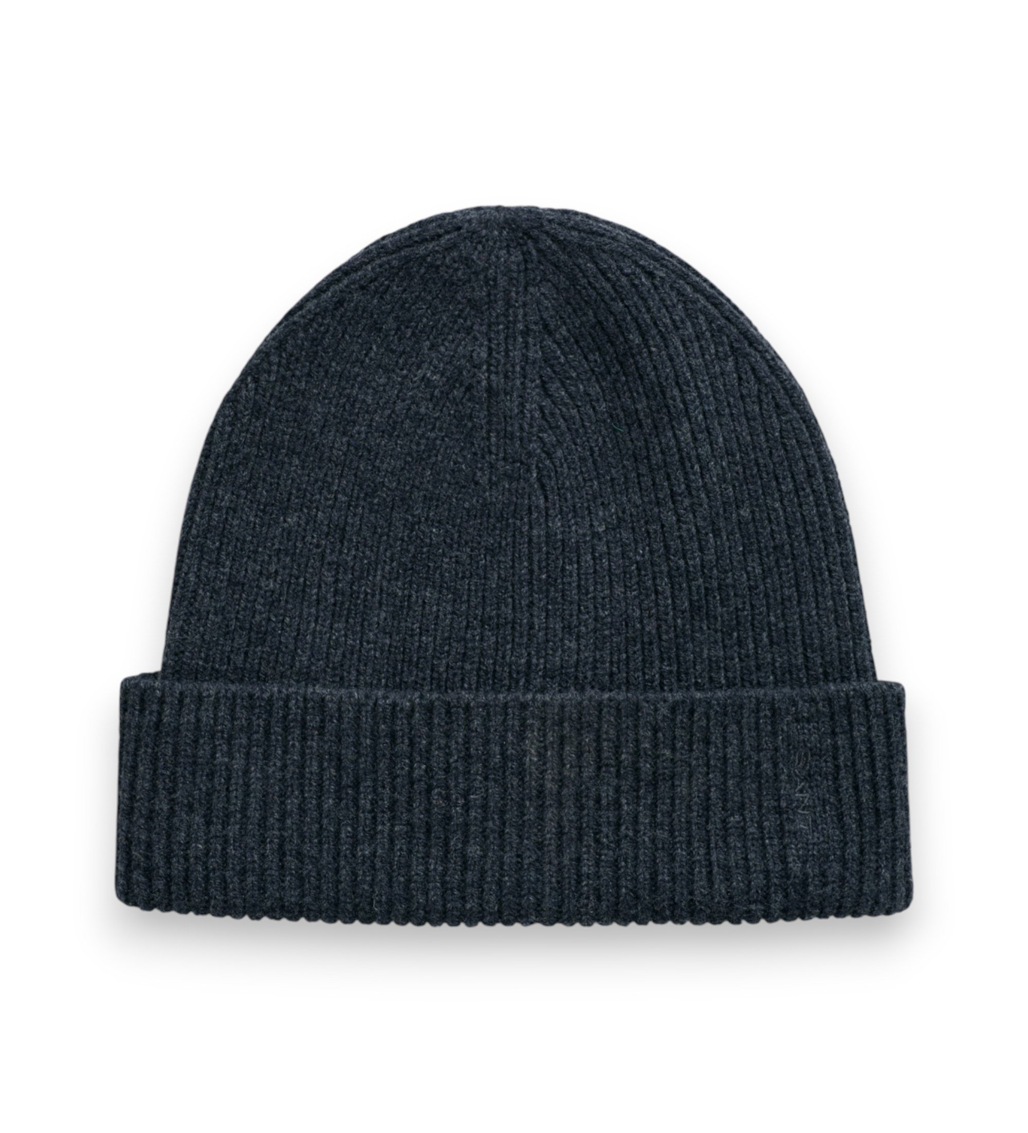 Gant für Damen. 4910037 Graue gerippte Wollmütze (OSFA), Lässig, Wolle