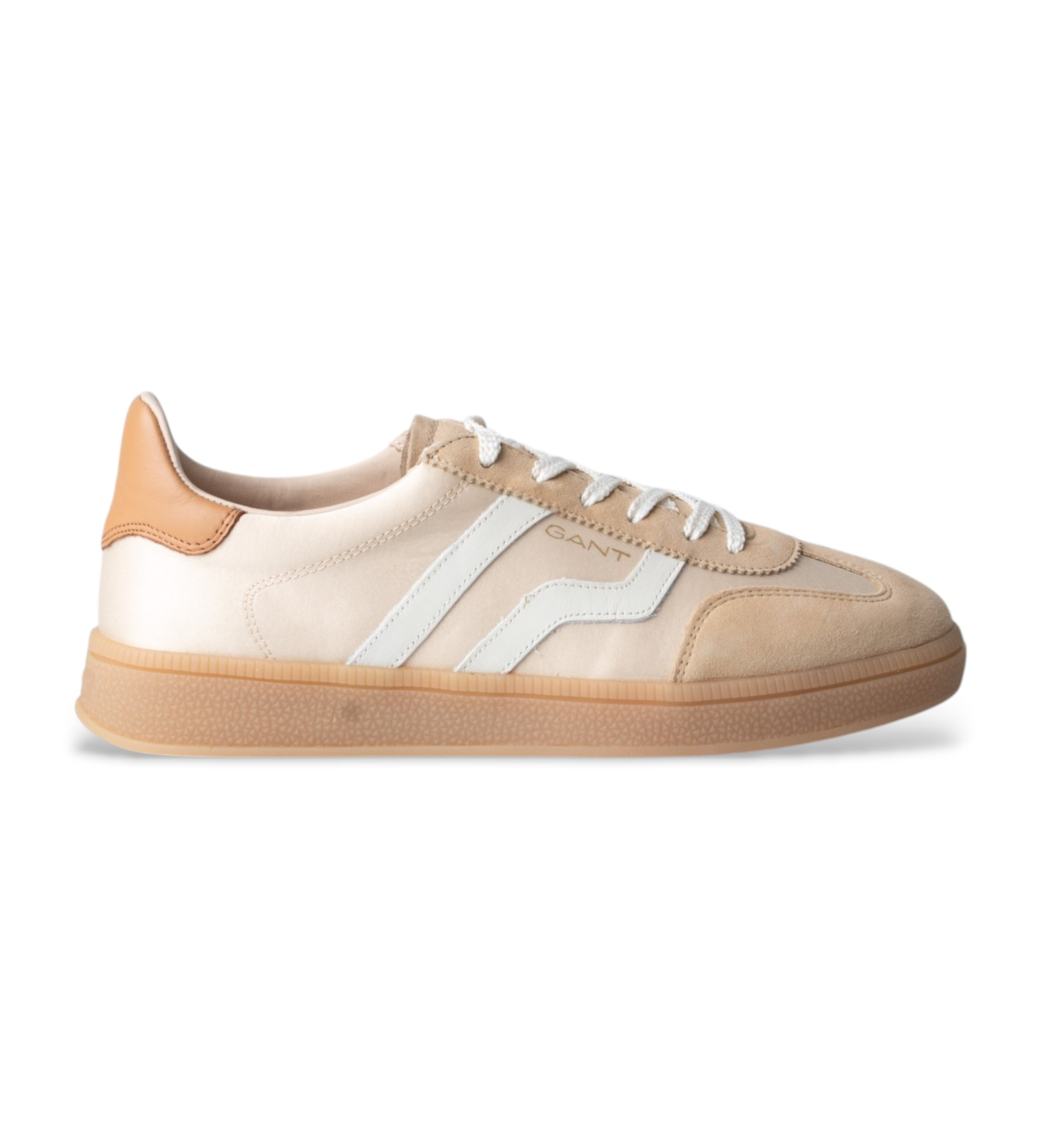 Gant für Damen. 872533198 Leder Turnschuhe Cuzima beige (41), Wohnung, Wildleder, Schnürsenkel, Lässig