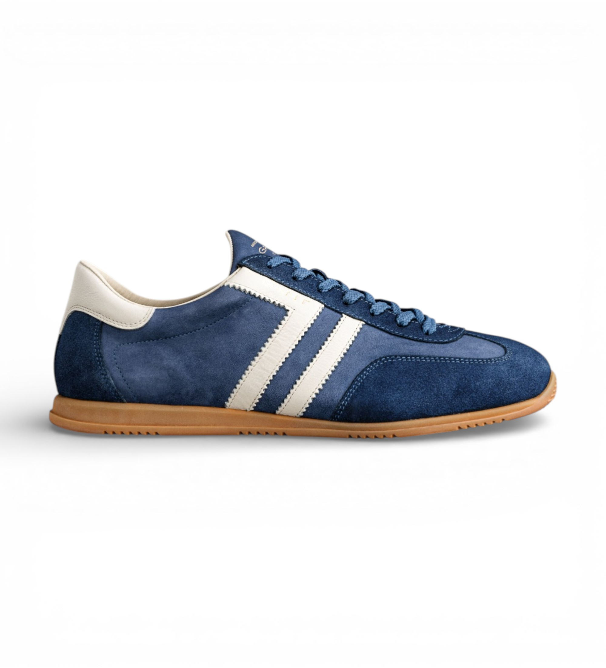 Gant für Herren. 872633278 Spearclub Leder Turnschuhe blau (43), Wohnung, Wildleder, Schnürsenkel, Lässig, Senf