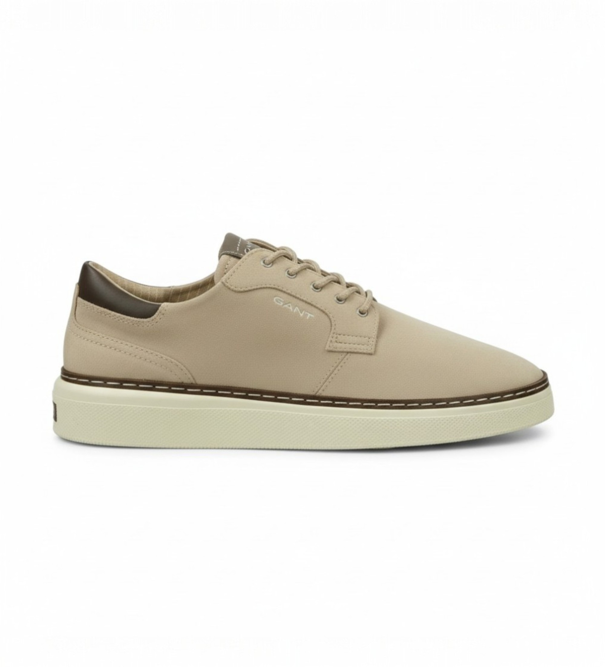 Gant für Herren. 872638244 Turnschuhe San Prep braun (42), Stoff, Wohnung, Schnürsenkel, Lässig