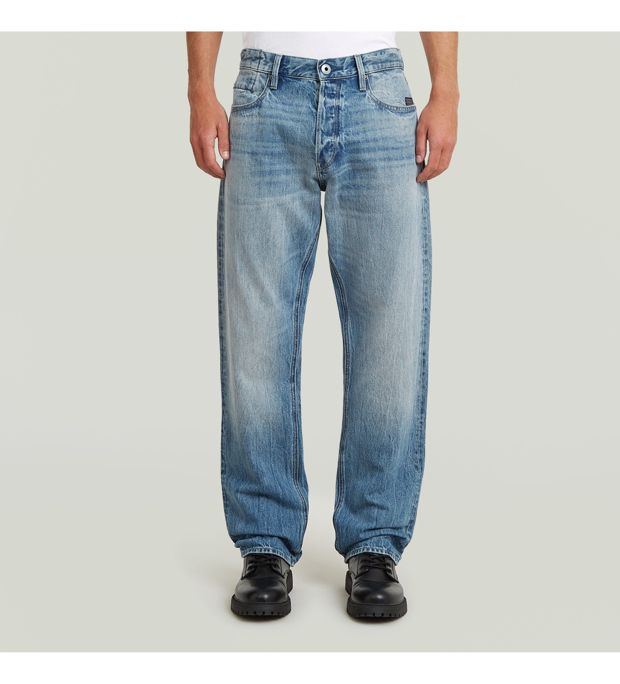 G-Star für Herren. D23691-D788-H914 Jeans Dakota Regular Gerade Blau (30/32), Lässig, Denim, Bio-Baumwolle, Nachhaltig