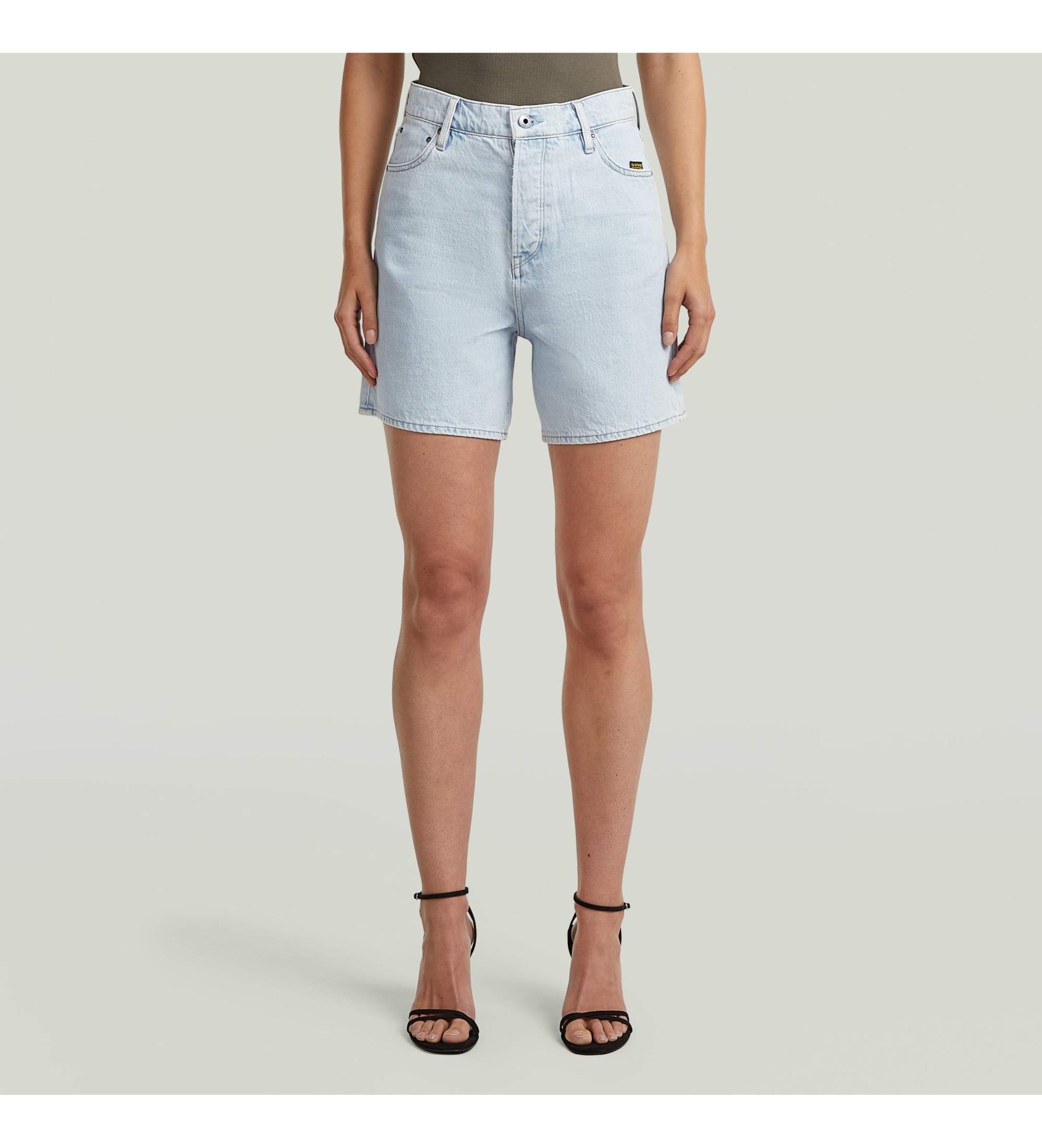 G-Star für Damen. D28386-E352-H948 Shorts Jett High Clean Edge blau (29/32), Lässig, Denim, Bio-Baumwolle, Nachhaltig