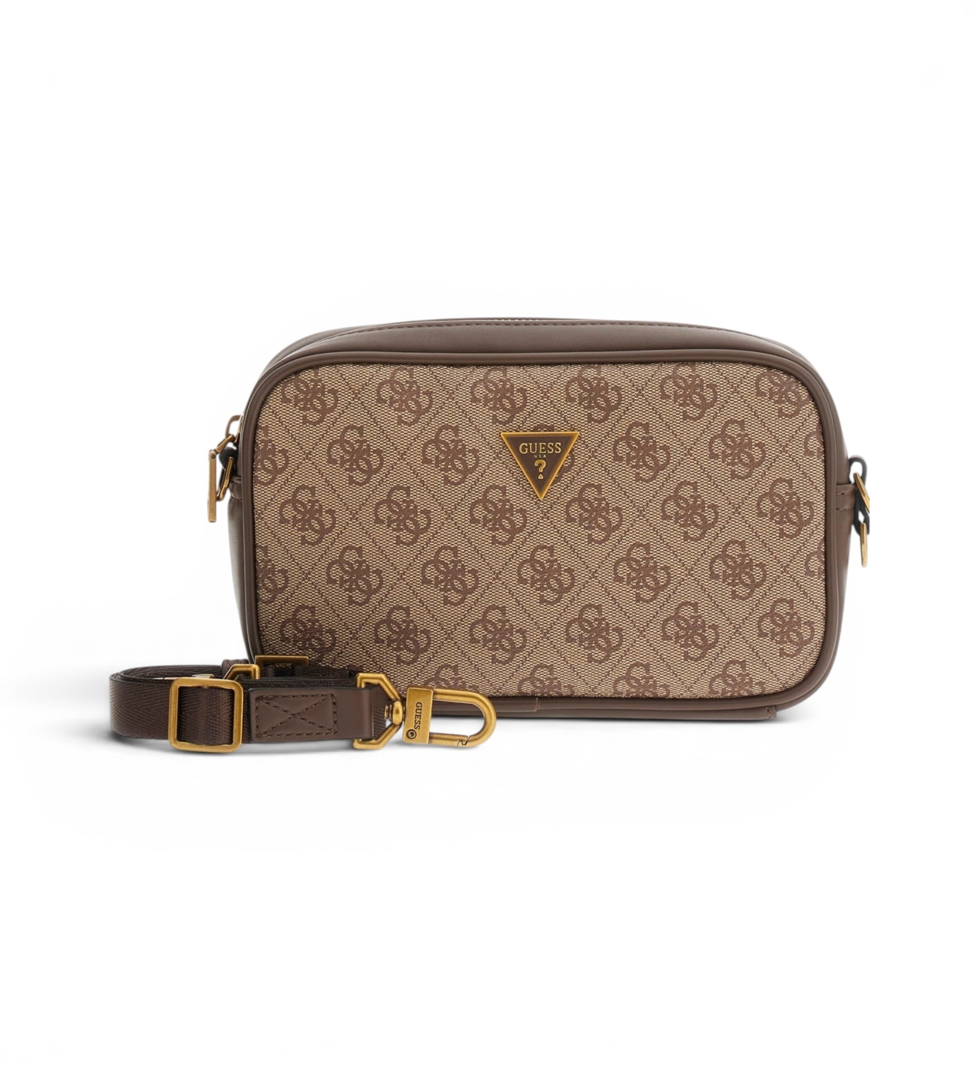 Guessvoor mannen. HMMILOP6150 Bandolera Milano S beige (OSFA), Casual, Polyurethaan