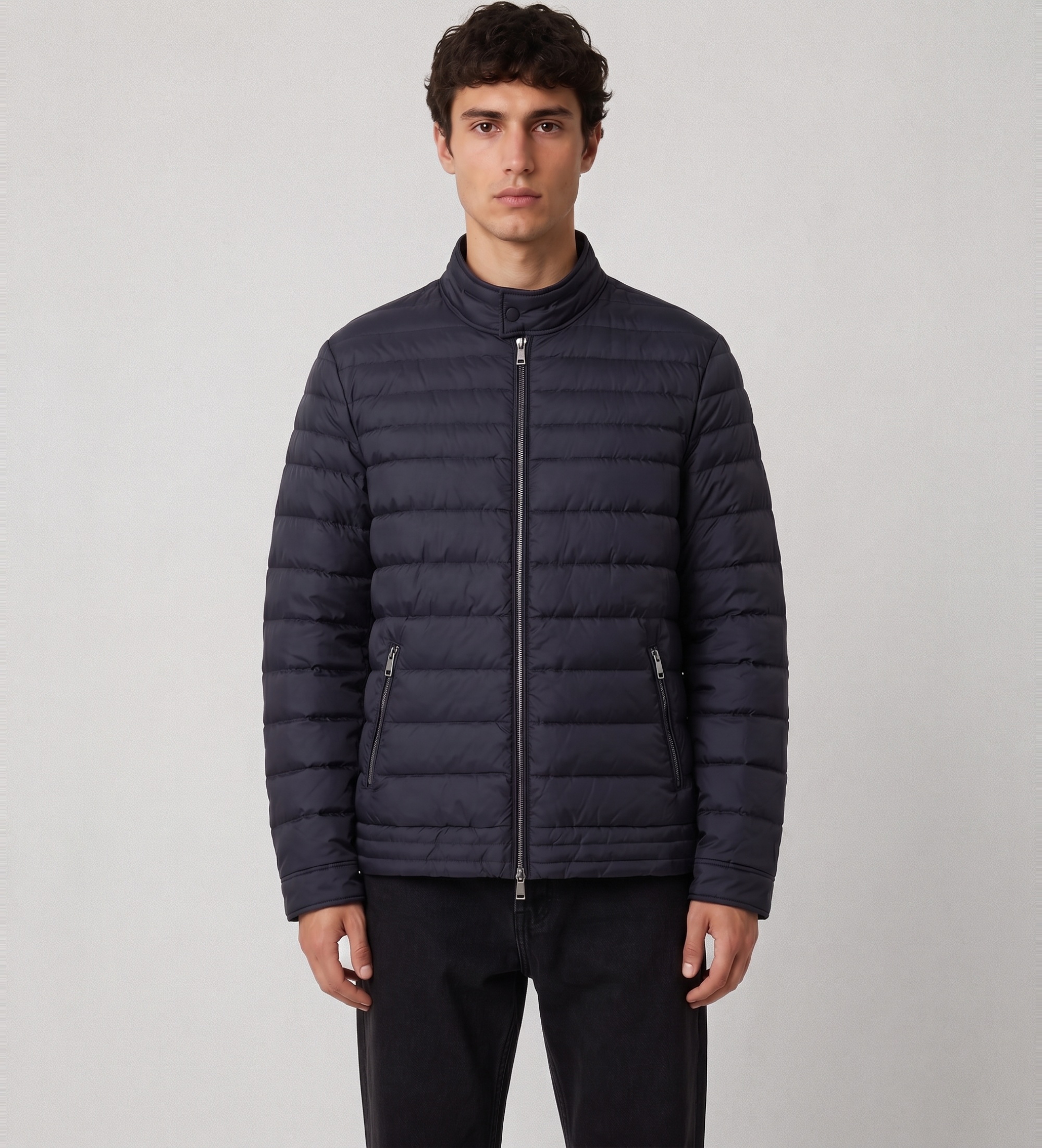 Guess für Herren. M6YL39W2849 Figurbetonte Biker-Jacke marineblau (M), Lässig, Polyurethan