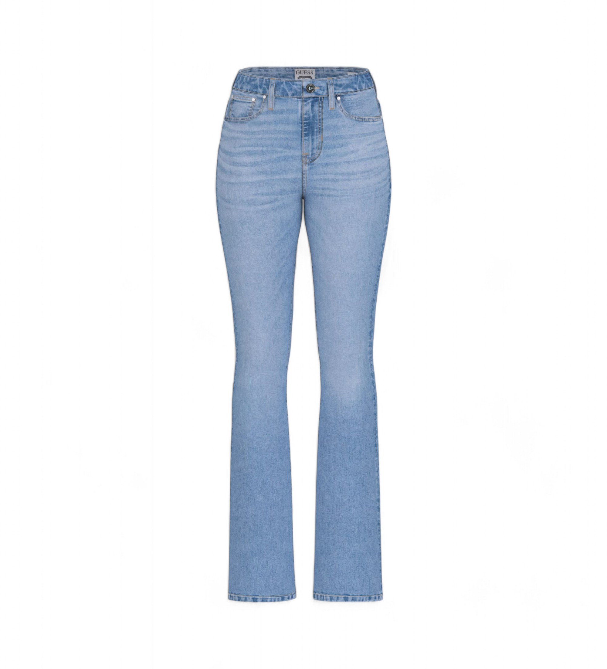 Guess für Damen. W5RA0LD5L71 Jeans Sexy Flare blau (32), Lässig, Baumwolle