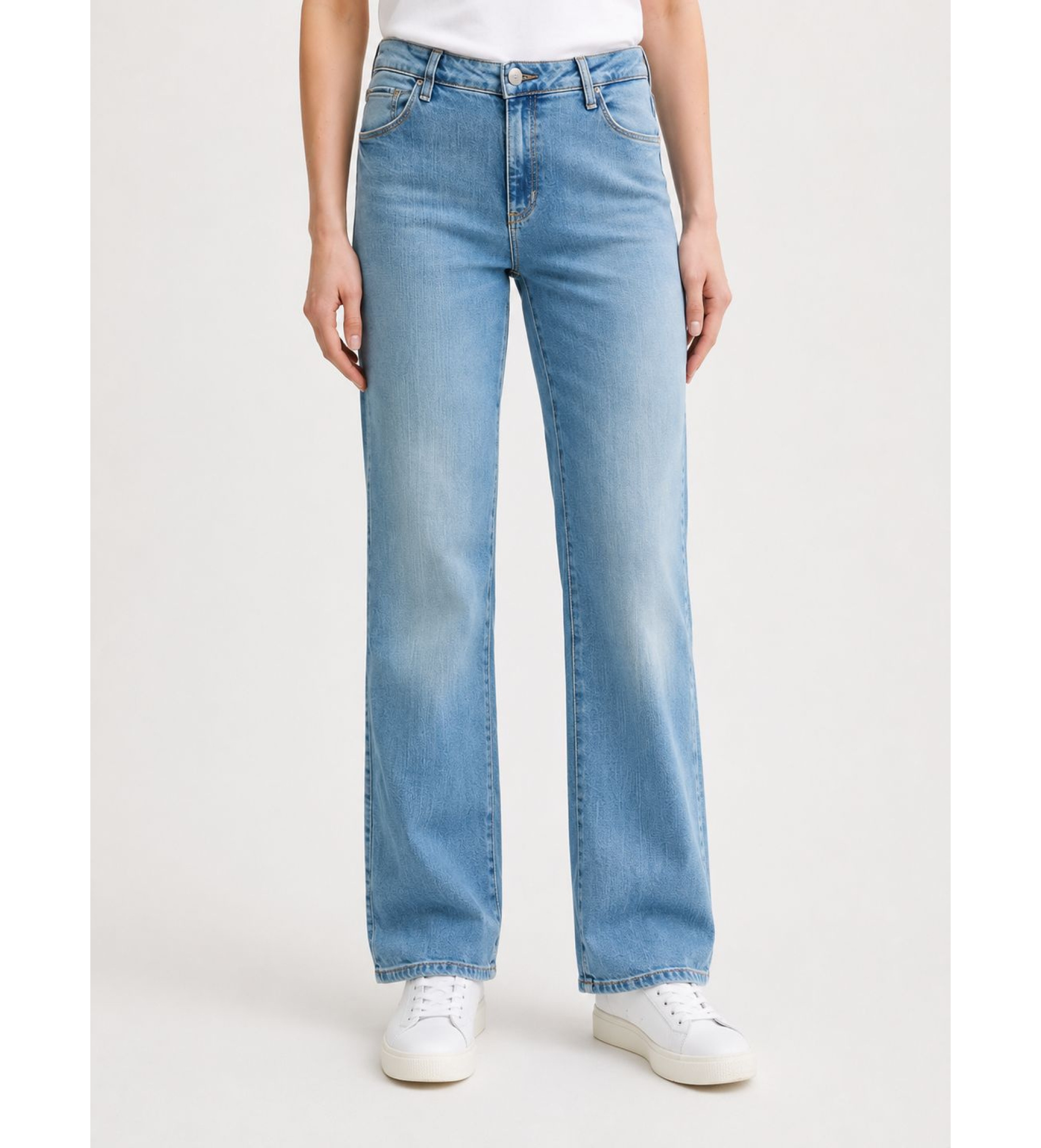 Guess für Damen. W6RA15D6882 Gerade Hose blau (30), Lässig, Baumwolle