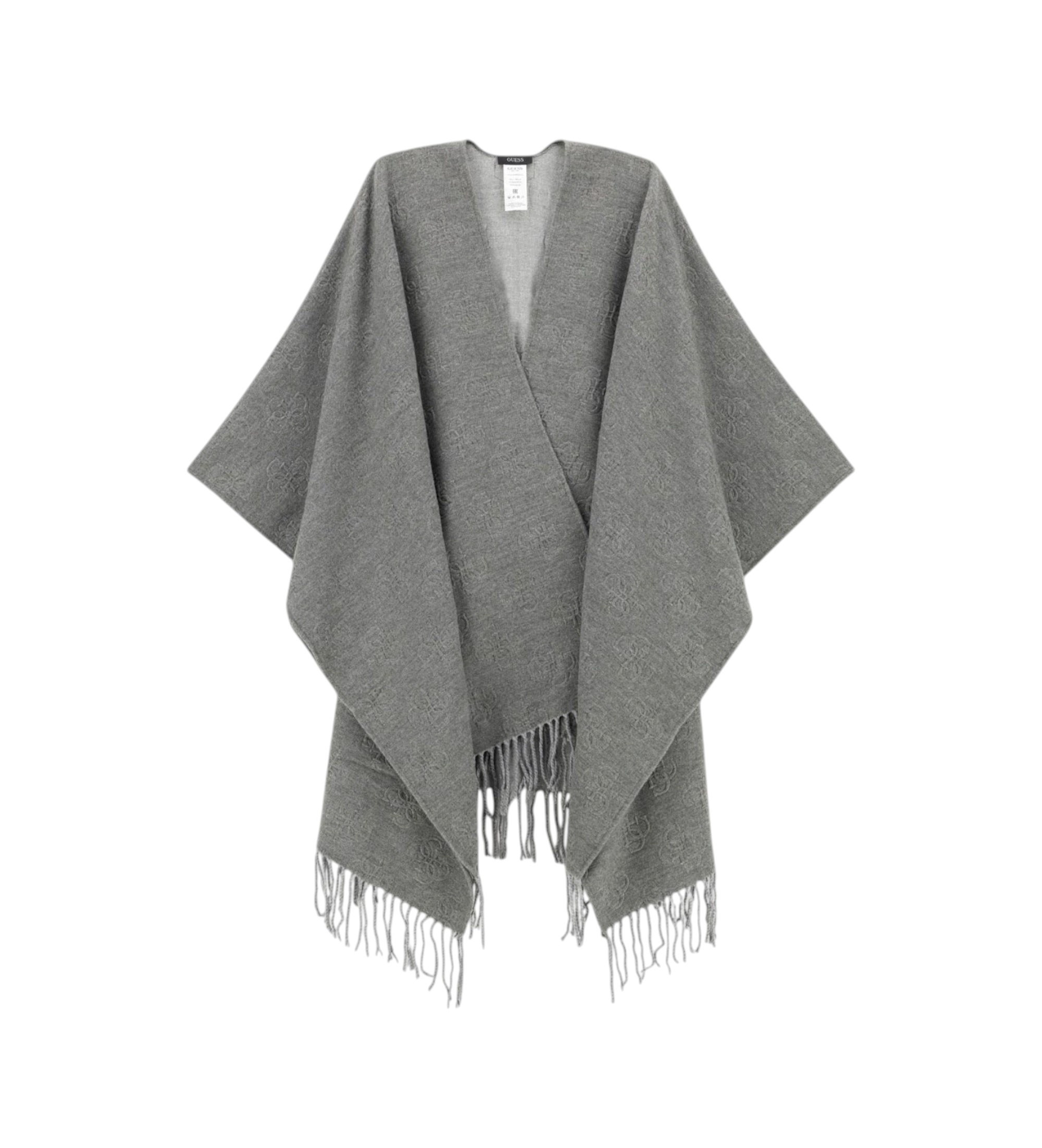 Guess für Damen. AW5660POL03 Poncho Grau meliert (OSFA), Lässig, Polyester