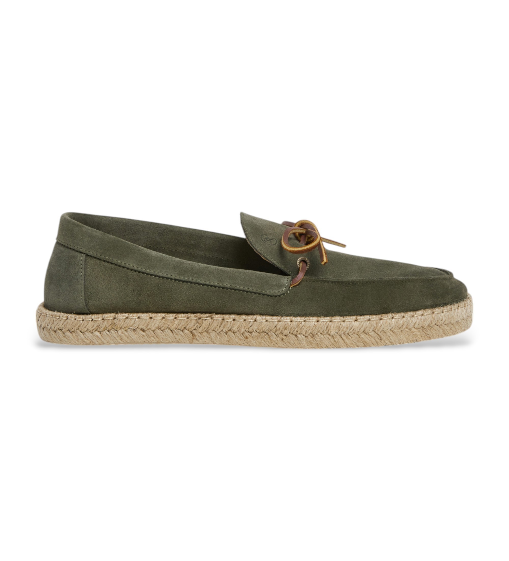 Hackett London für Herren. HMS21489 Altea Laces grüne Leder-Espadrilles (40), Wohnung, Wildleder, Keine, Lässig
