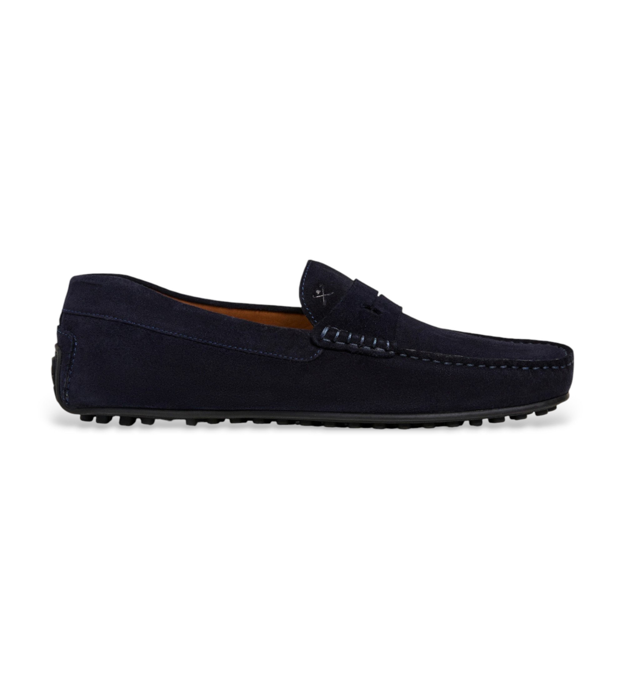 Hackett London für Herren. HMS200080 Driver Saddle Leder Mokassins navy (46), Wohnung, Keine, Lässig, Party, Klassisch, Marine