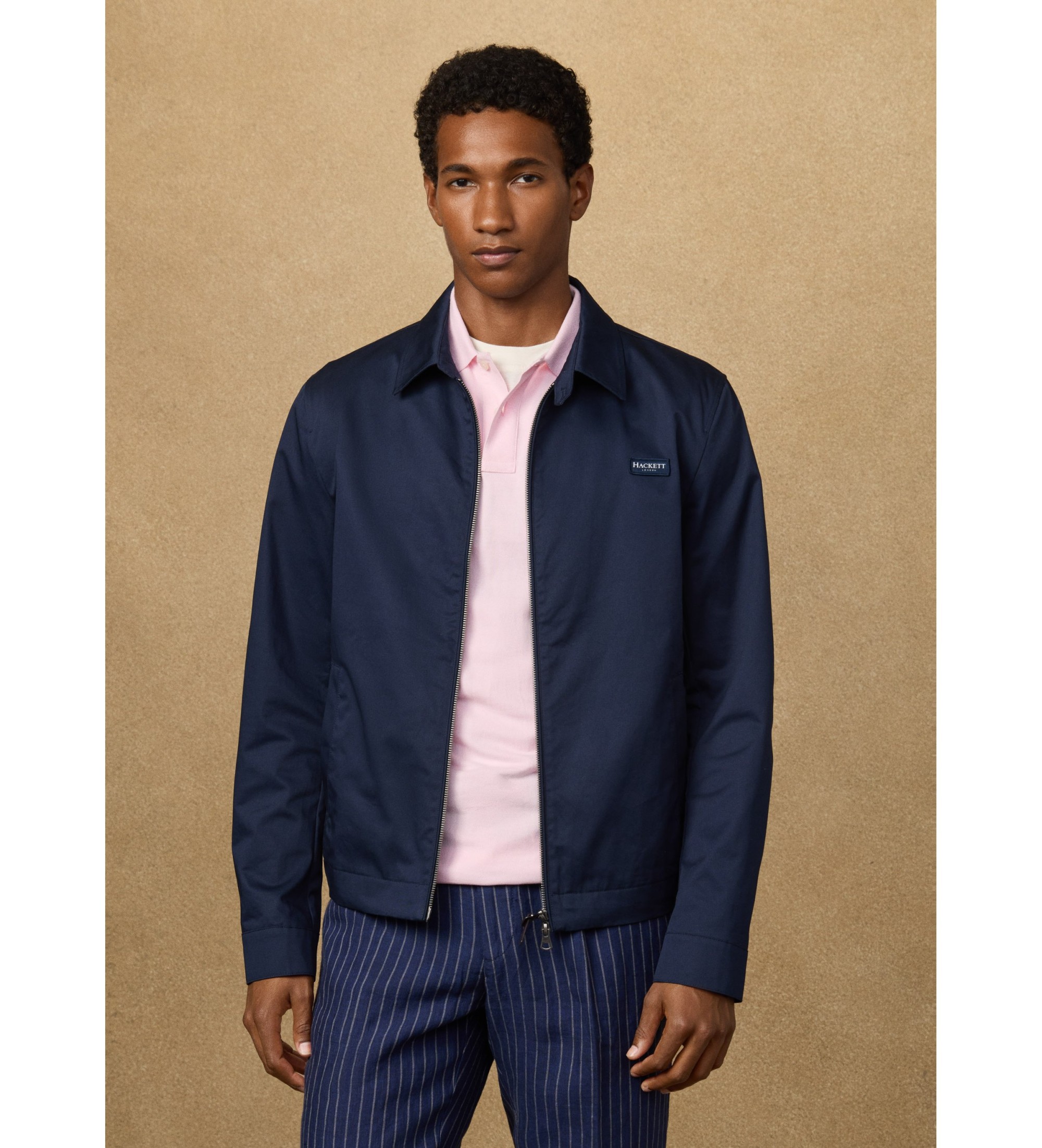 Hackett London für Herren. HM4000153 Coach Jacke navy (S), Lässig, Baumwolle, Marine