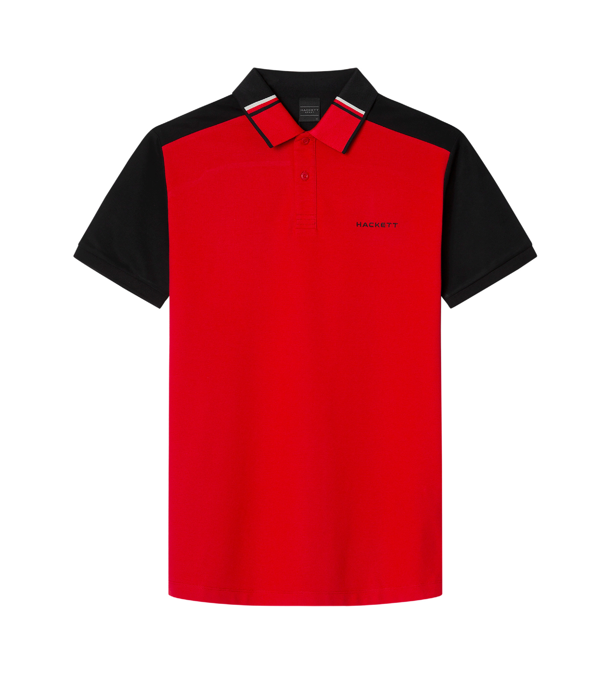 Hackett London für Herren. HM563404 Sport-Poloshirt in klassischer Passform rot (3XL), Lässig, Baumwolle, Kurzarm