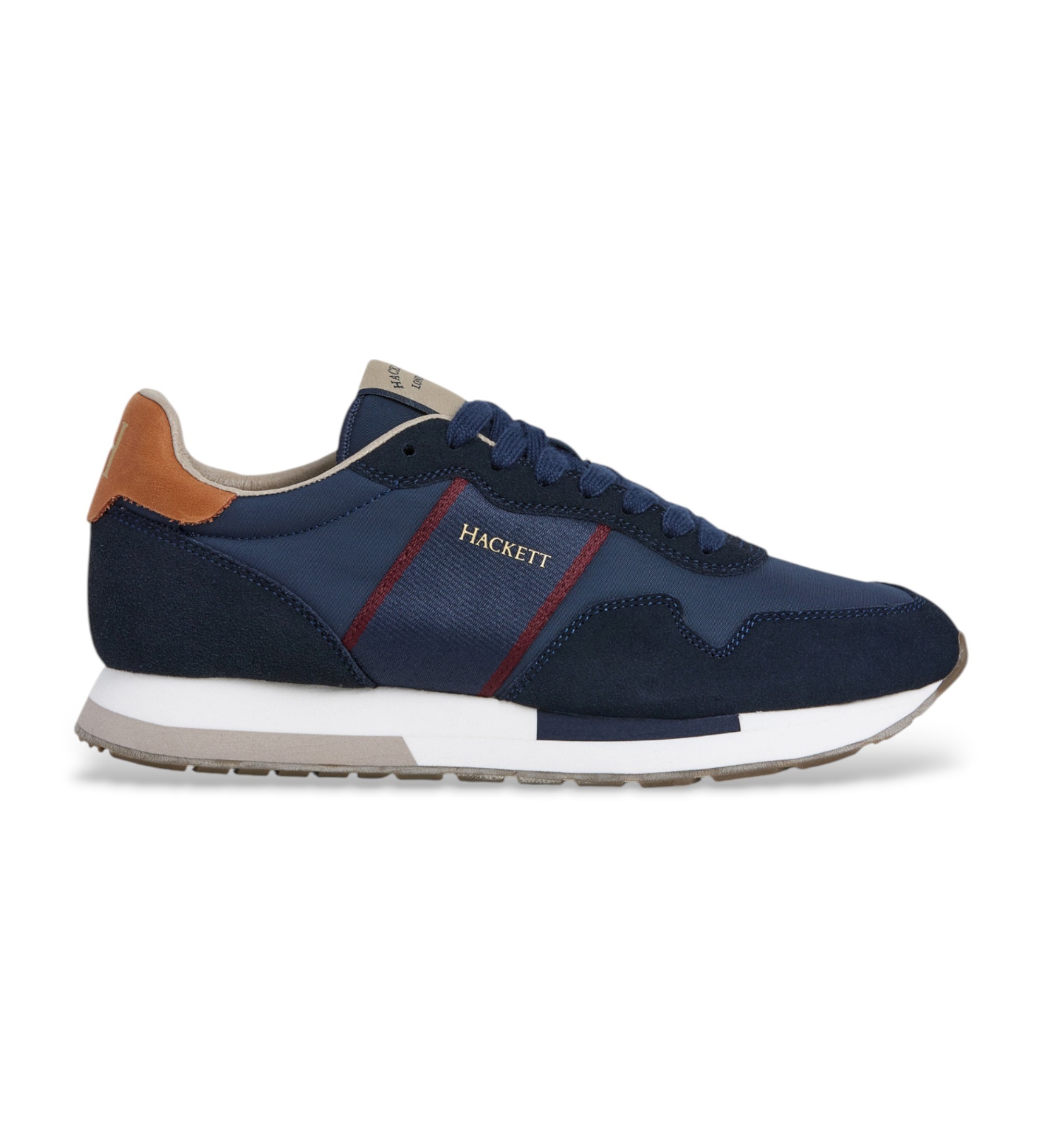 Hackett Londonvoor mannen. HMS200033 Keston Heritage Schoenen marine (44), Plat, Veters, Casual, Marineblauw