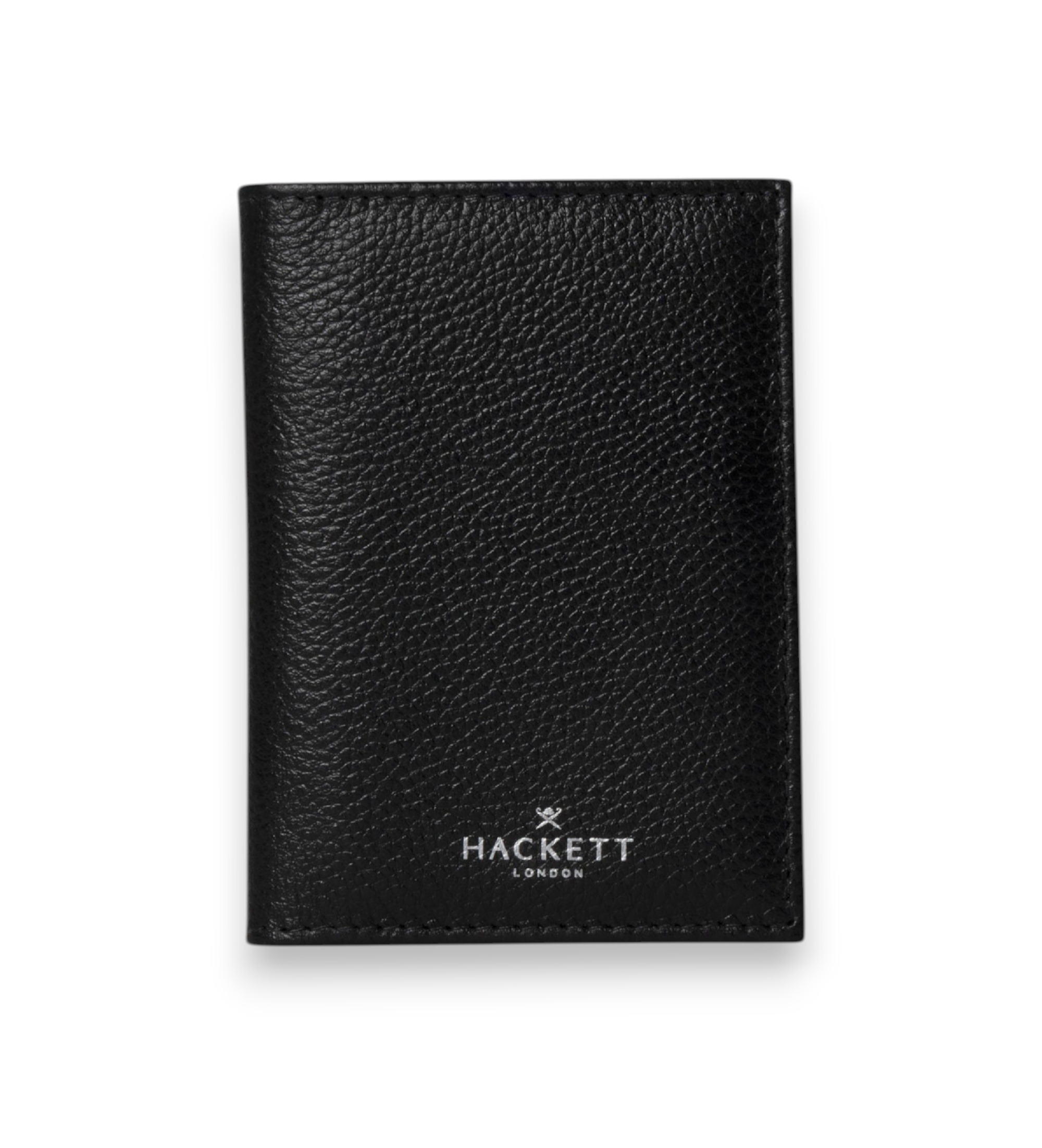 Hackett Londonvoor mannen. HM413625 Luxe Leren Portemonnee zwart (OSFA), Casual, Leer