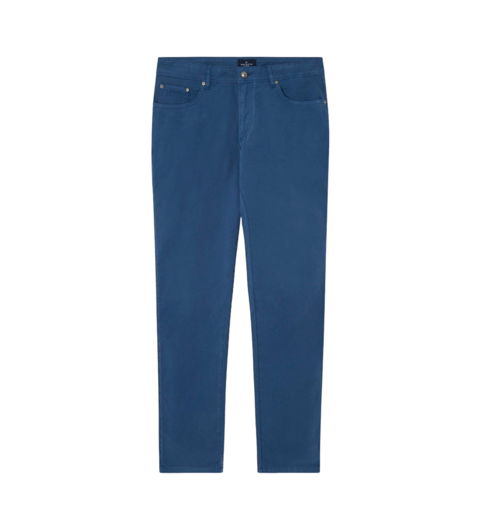 Hackett London für Herren. HM212491 Hose 5 Pockets Regular Blau (40/28), Lässig, Baumwolle
