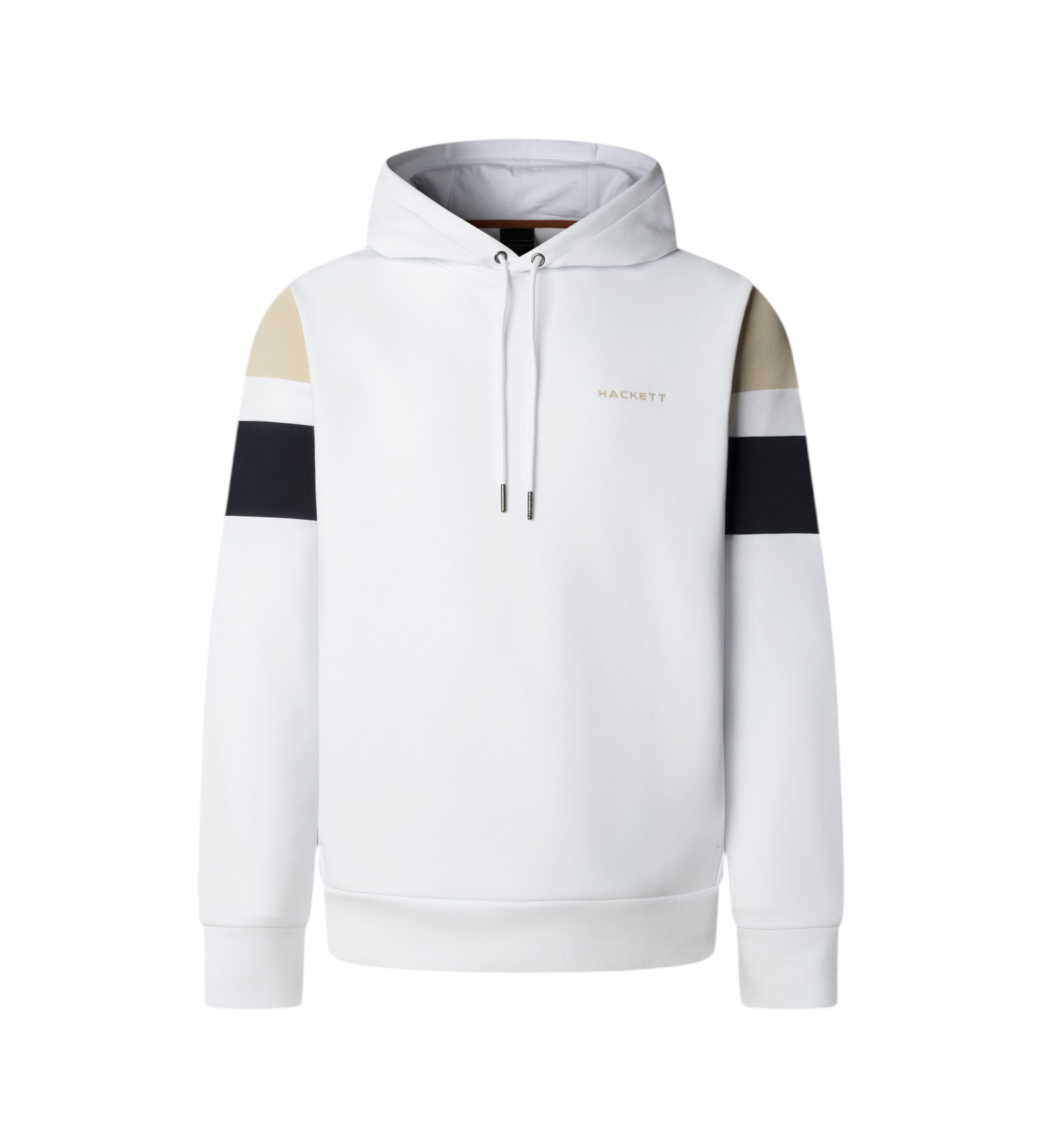 Hackett London für Herren. HM5800083 Weißes Resort-Kapuzen-Sweatshirt (XL), Lässig, Baumwolle