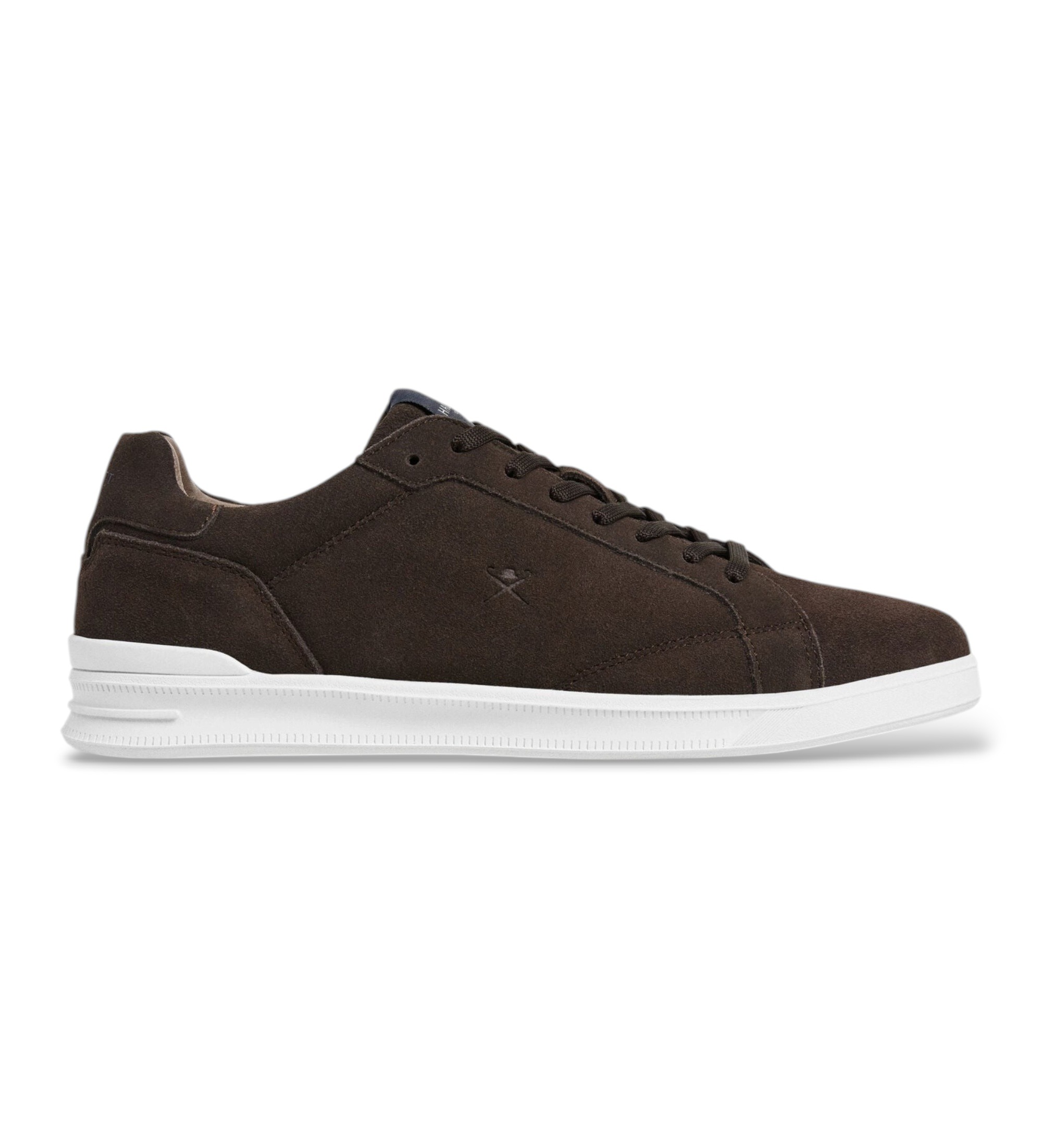 Hackett Londonvoor mannen. HMS200128 Bruine Brando Soft leren sneakers (45), Leer, Plat, Veters, Casual