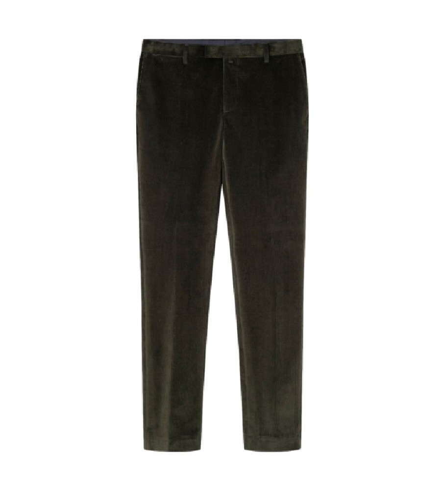 Hackett London für Herren. HM470475 Cordhose grün (33/32), Lässig, Baumwolle