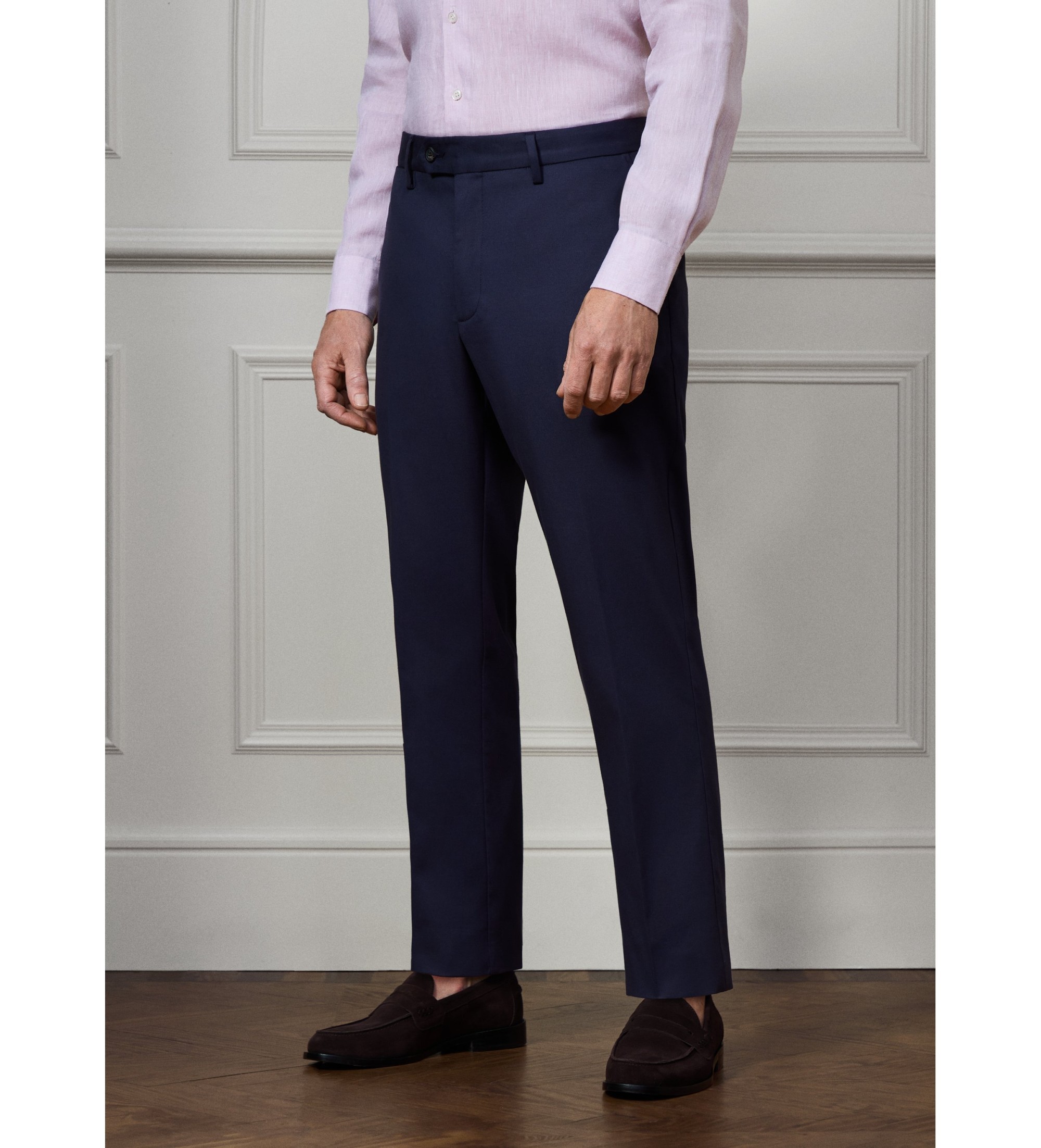 Hackett London für Herren. HM212603 San Marino Hosen (33/34), Lässig, Baumwolle, Marine