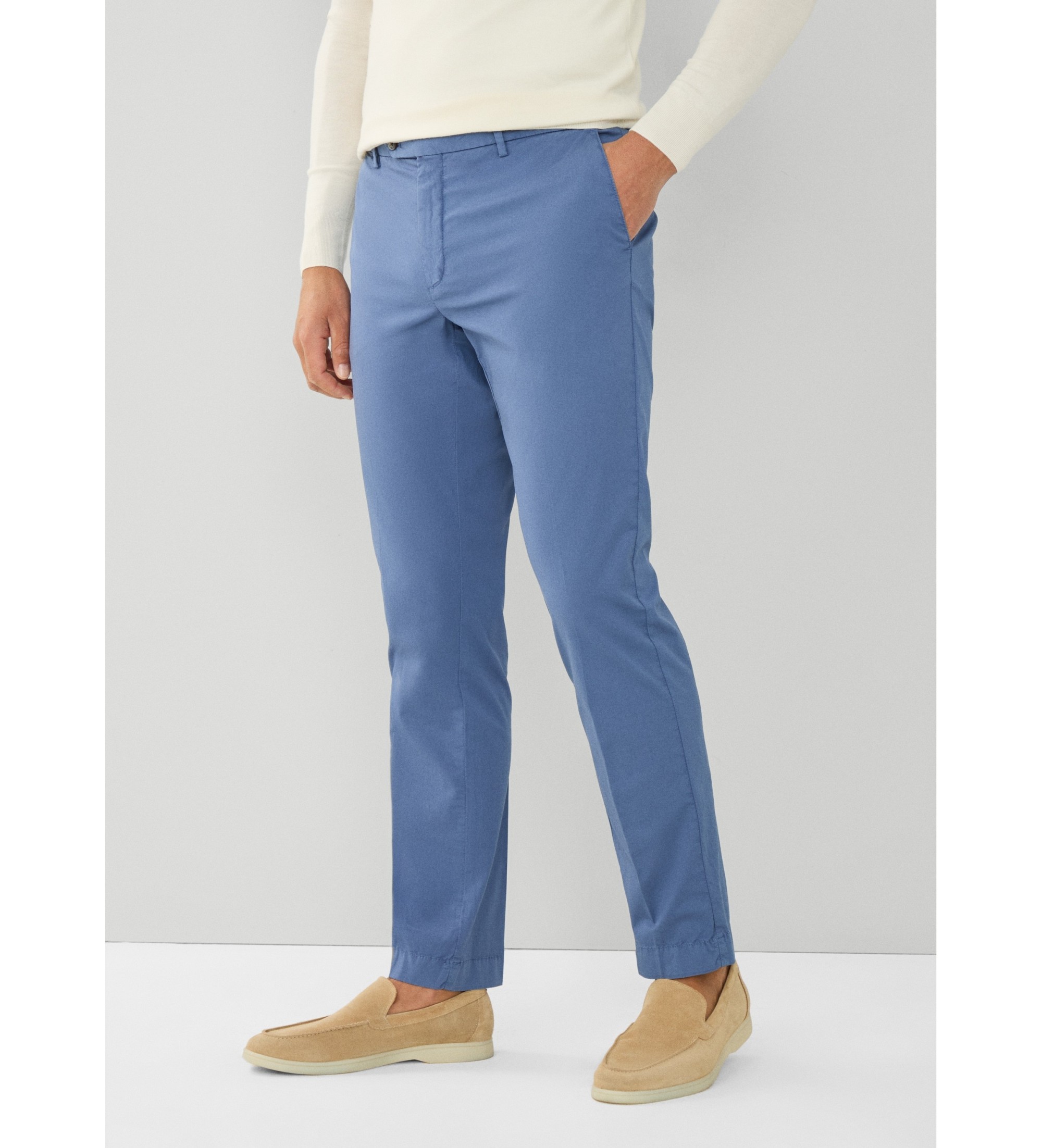 Hackett London für Herren. HM212605 Ultrablaue Hose (32/32), Lässig, Baumwolle