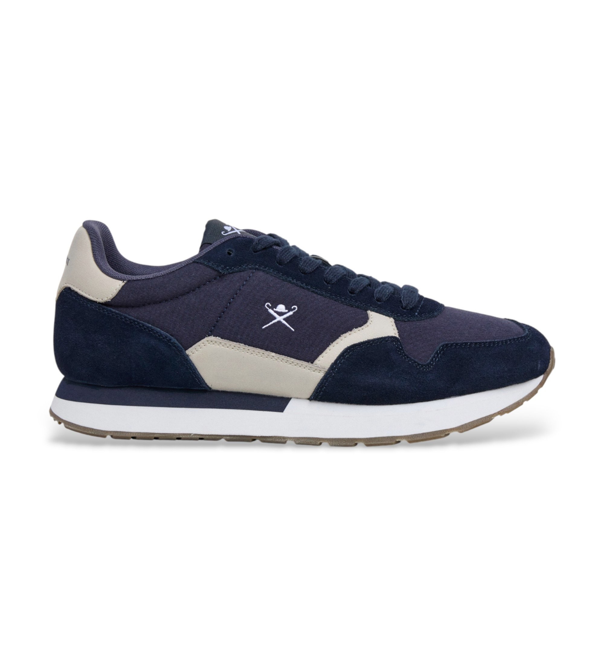 Hackett London für Herren. HMS200091 Schuhe Vector Vice navy (46), Wohnung, Schnürsenkel, Lässig, Marine