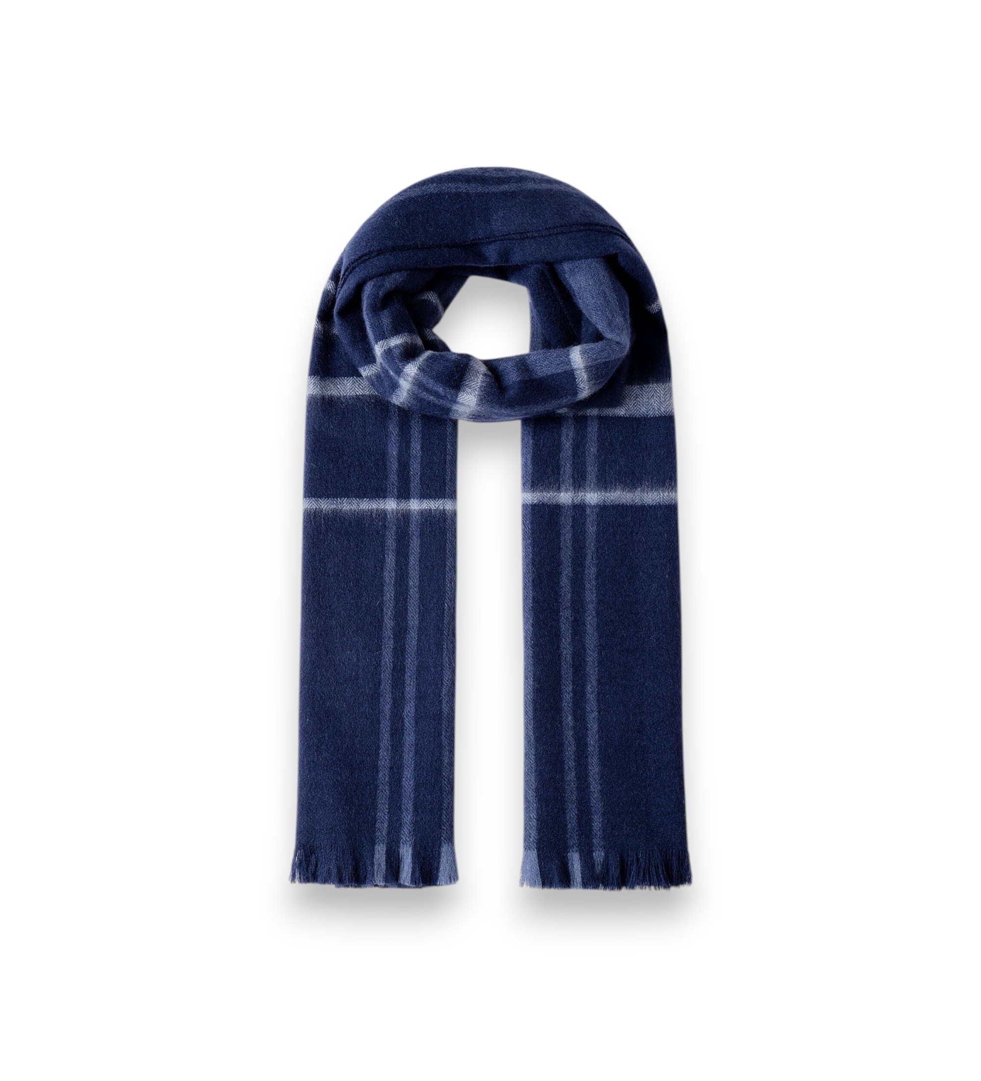 Hackett London für Herren. HM0400131 Schal Large Cash marineblau (OSFA), Lässig, Klassisch, Cachemir