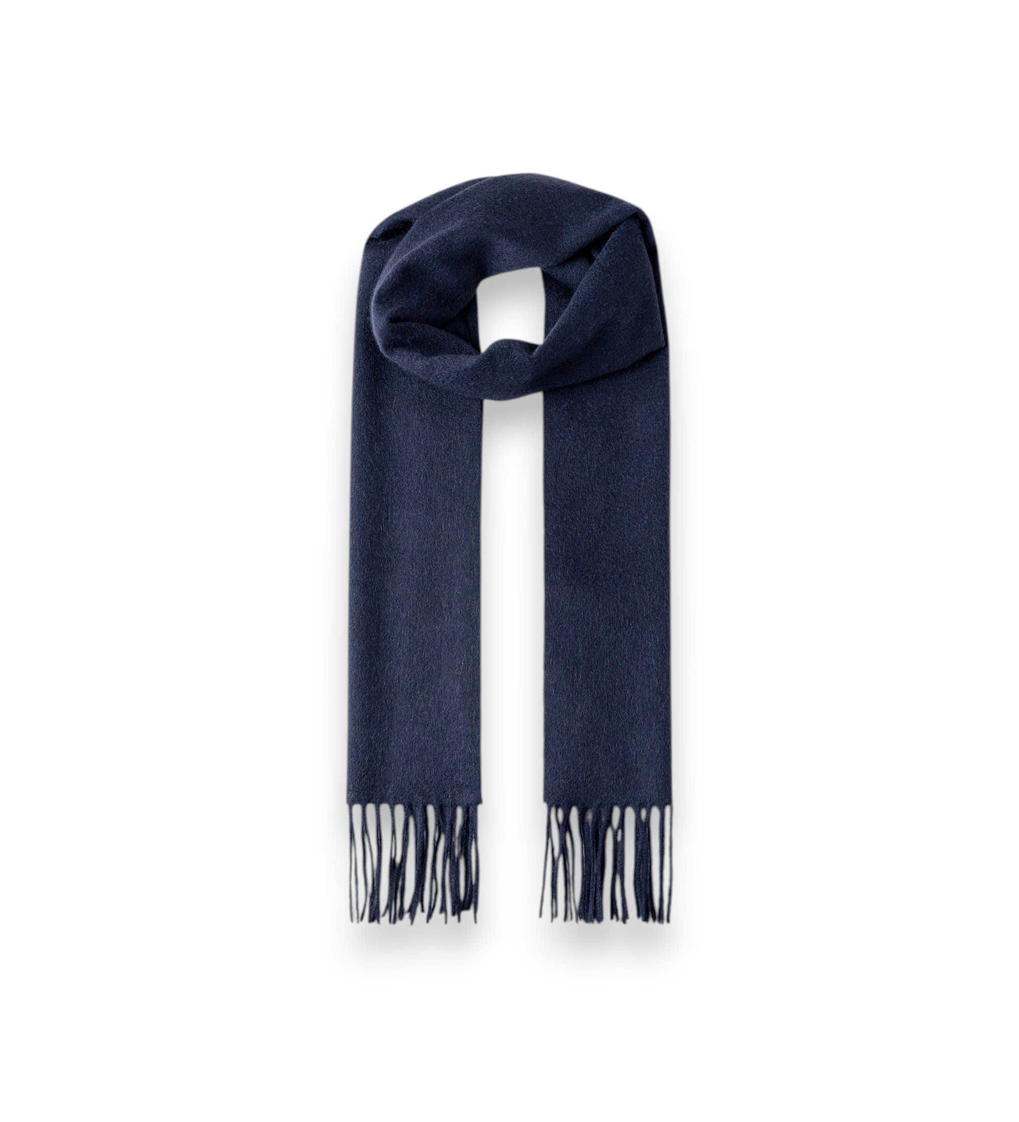 Hackett London für Herren. HM0400108 Marineblauer Schal Solid Patch Cash (OSFA), Lässig, Klassisch, Cachemir