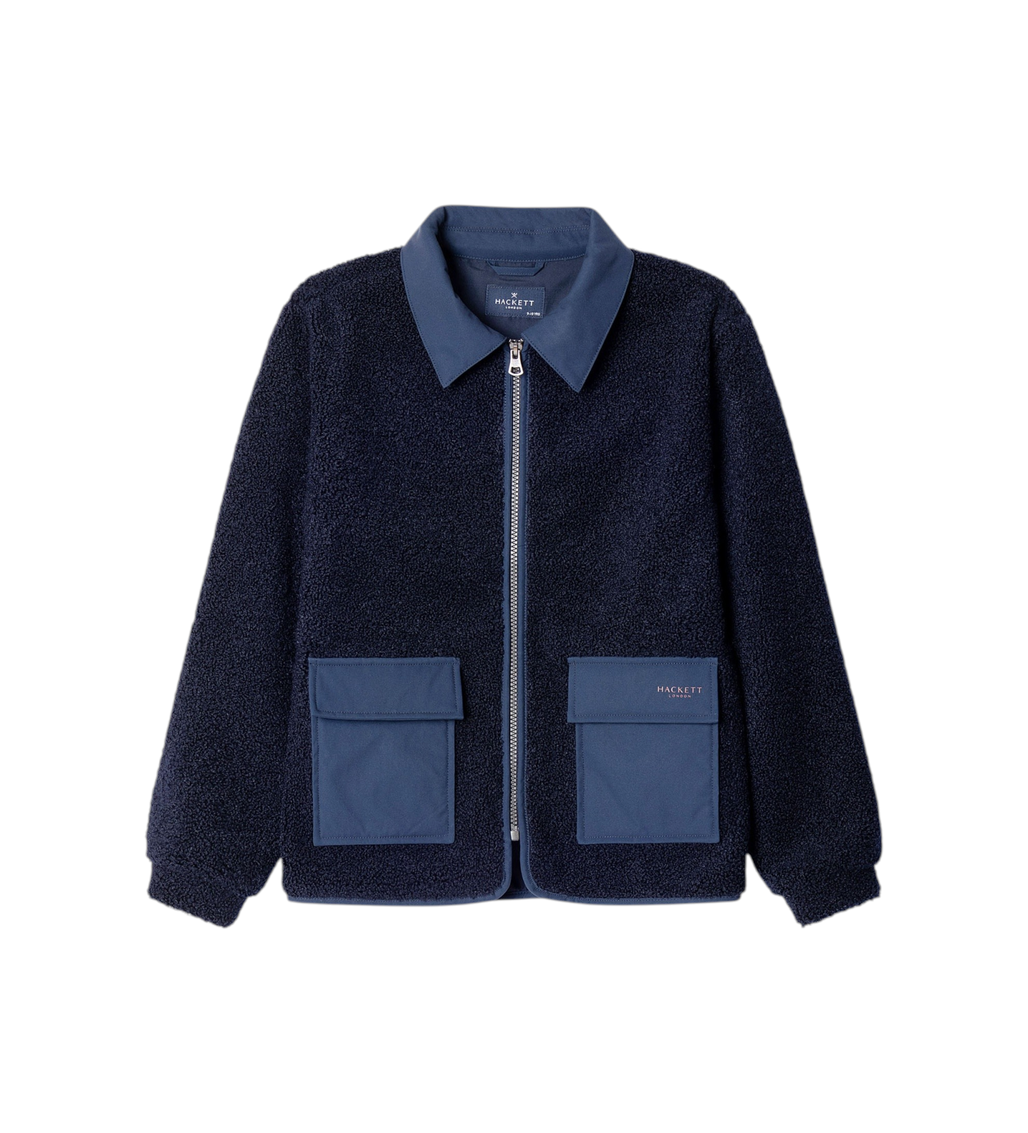 Hackett Londonvoor jongens. HK4000022 Marineblauw Borg jack (7Años= 122cm), Casual, Polyester, kinderkleding