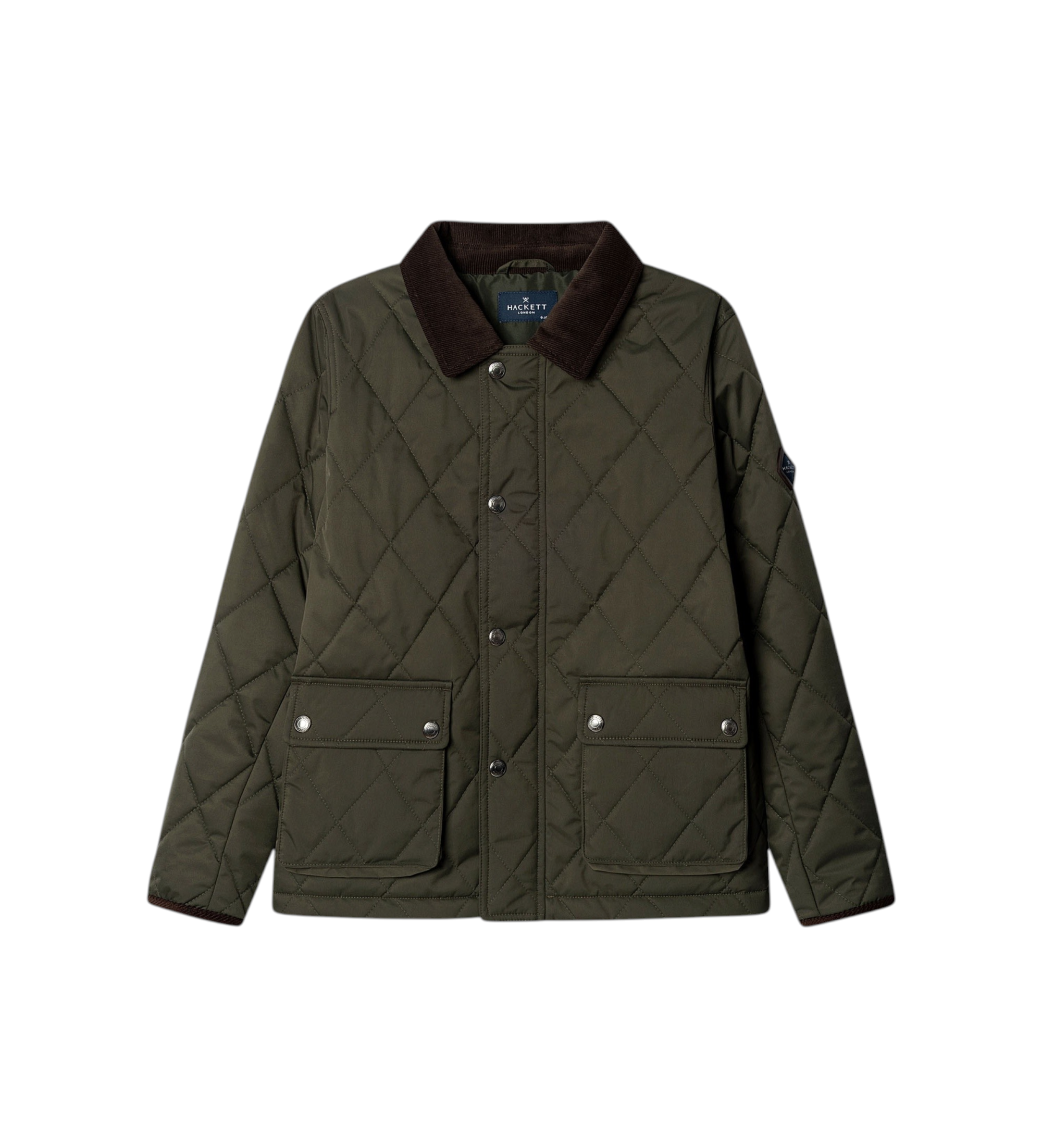 Hackett Londonvoor jongens. HK4000030 Paddock jas jachtgroen (15Años= 170cm), Casual, Polyester, kinderkleding