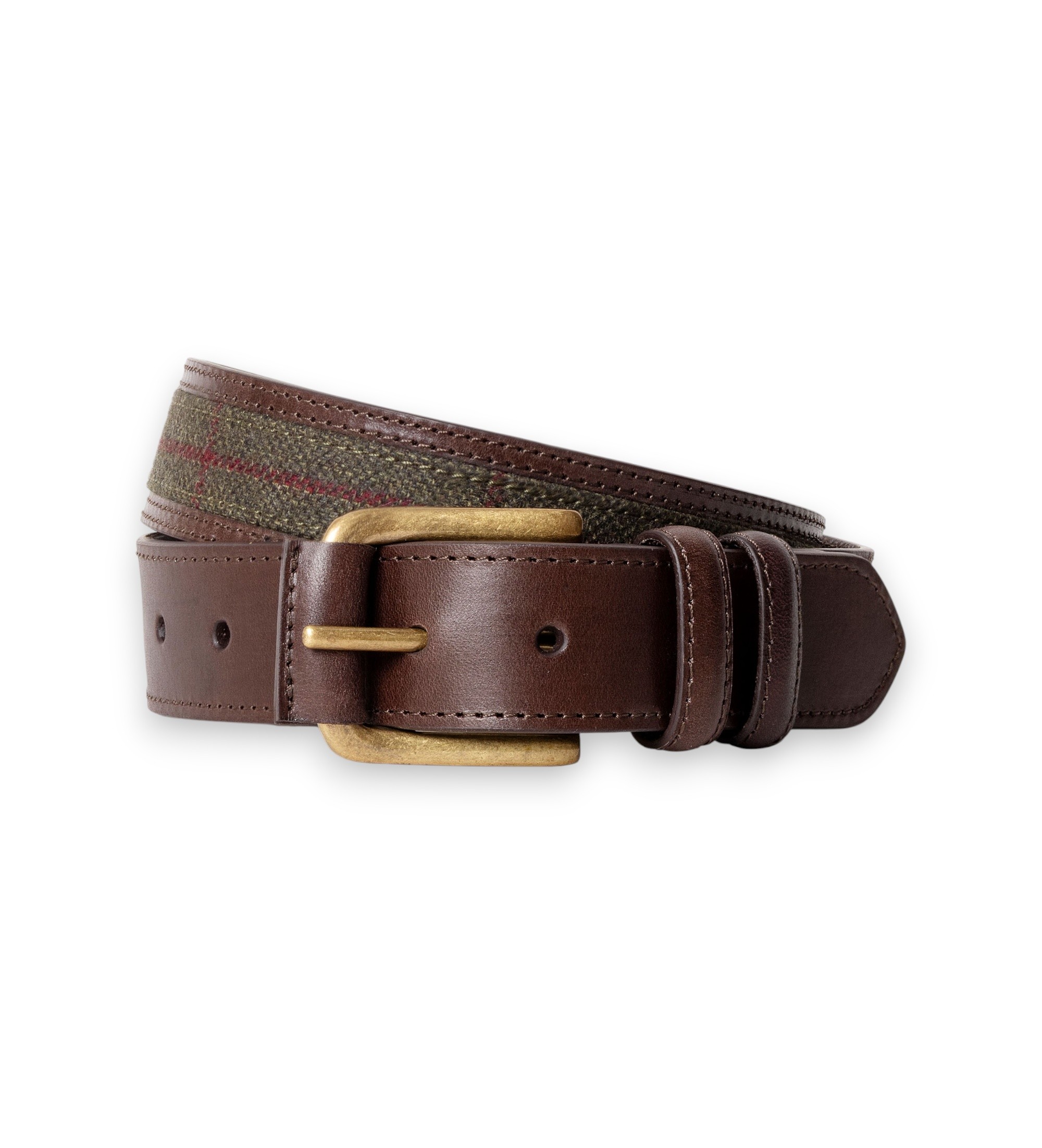 Hackett London für Herren. HM4100084 Ledergürtel Horse N Hound olivgrün (38), Lässig, Klassisch