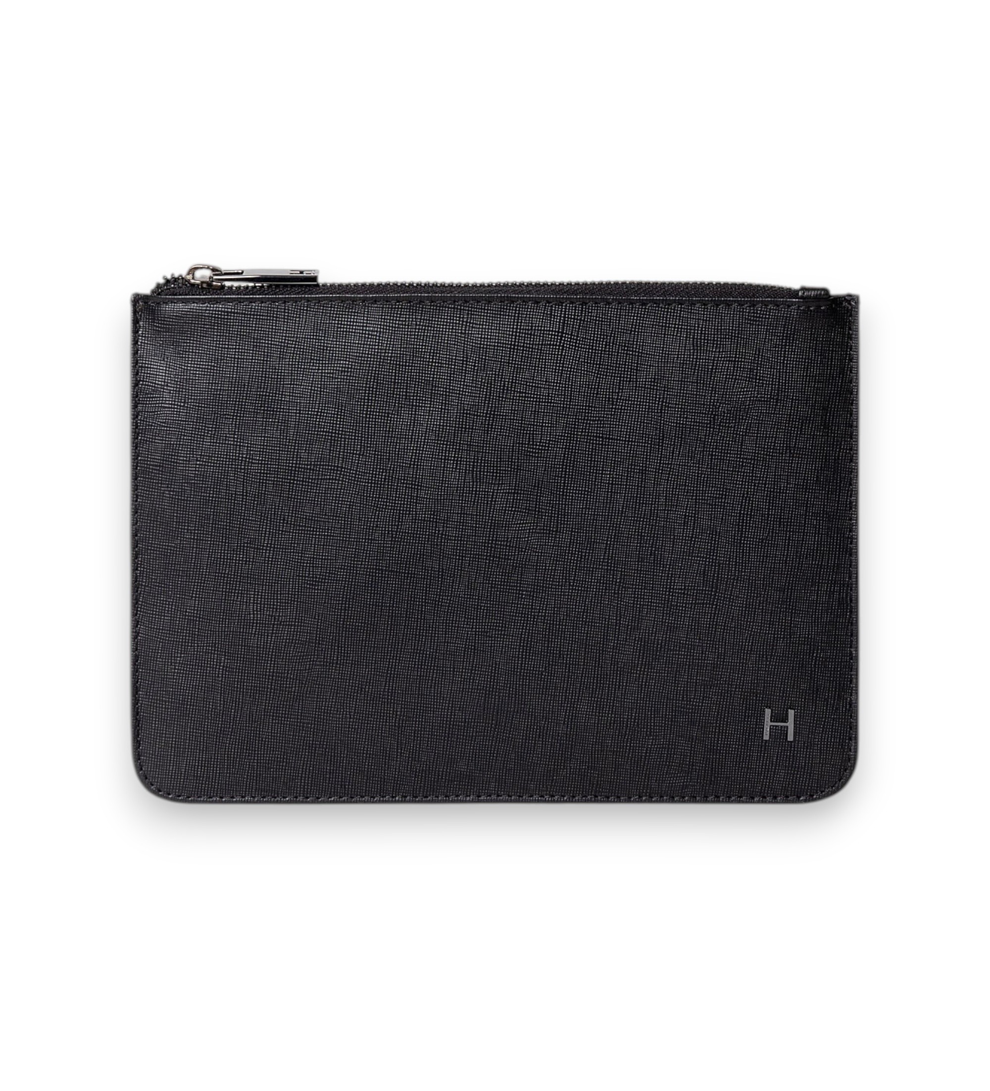Hackett London für Herren. HM4100085 Mehrzwecktasche aus schwarzem Leder (OSFA), Lässig, Klassisch