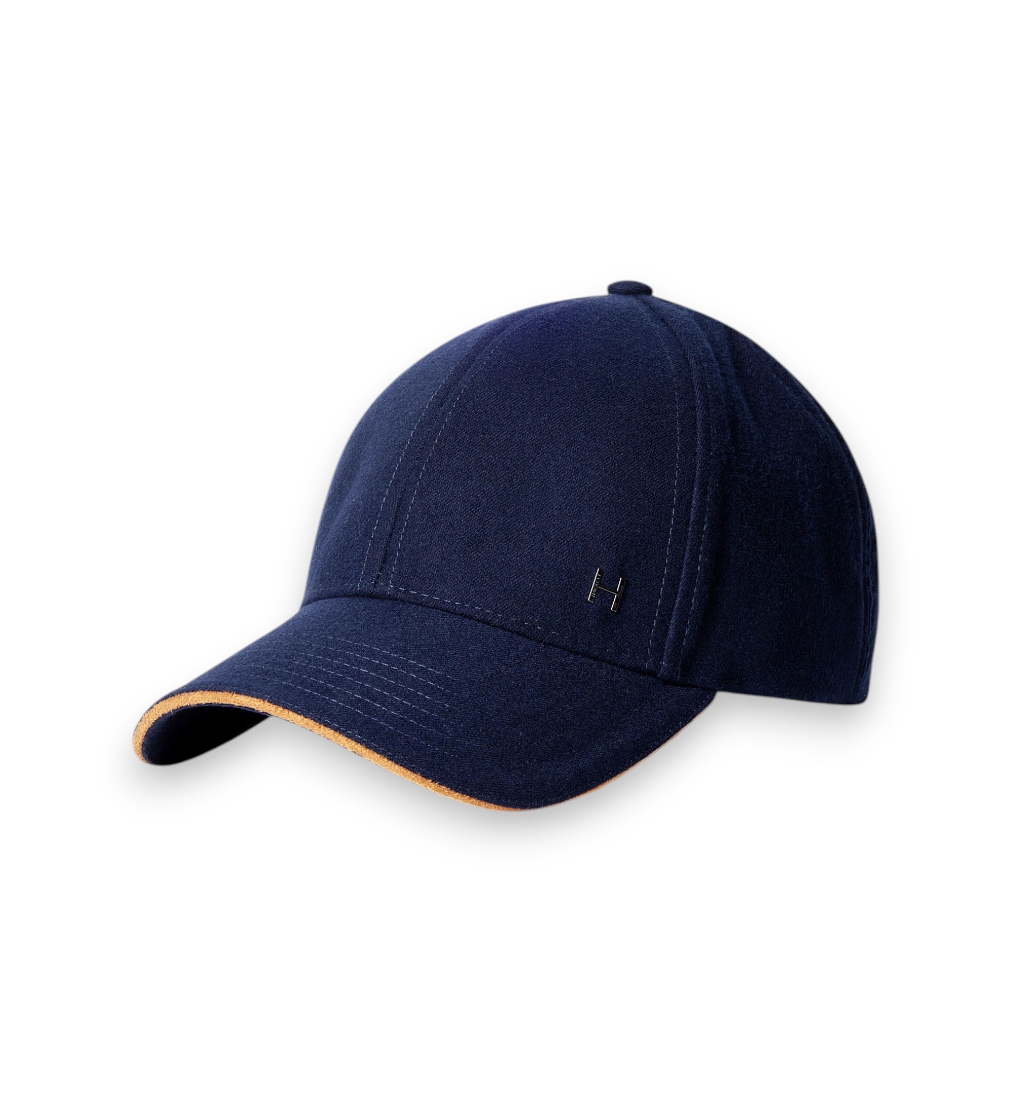 Hackett London für Herren. HM0400101 Marineblaue Flanellmütze (OSFA), Lässig, Wolle