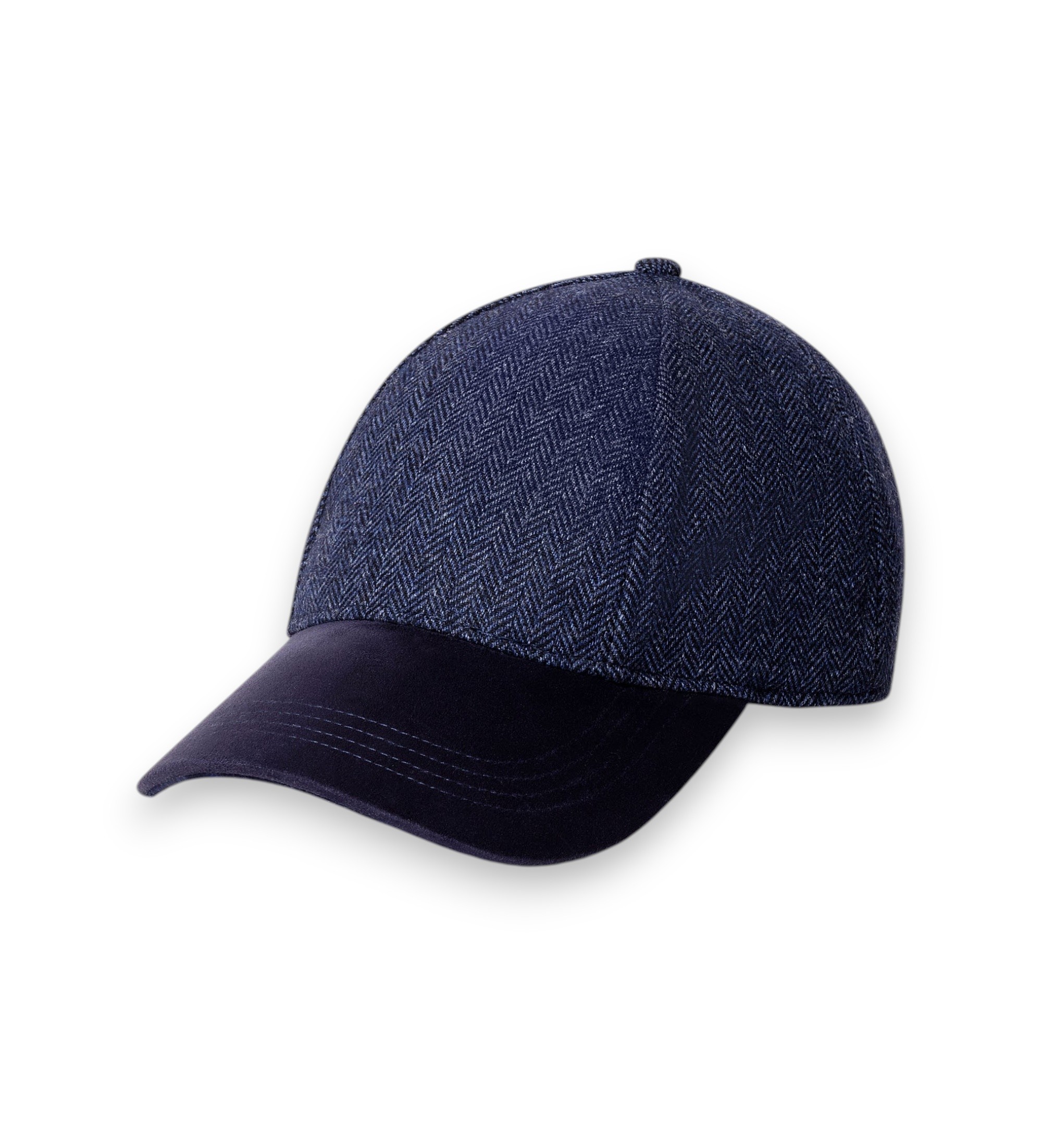 Hackett London für Herren. HM0400114 Hbone Tartan Kappe marineblau (OSFA), Lässig, Wolle, Klassisch
