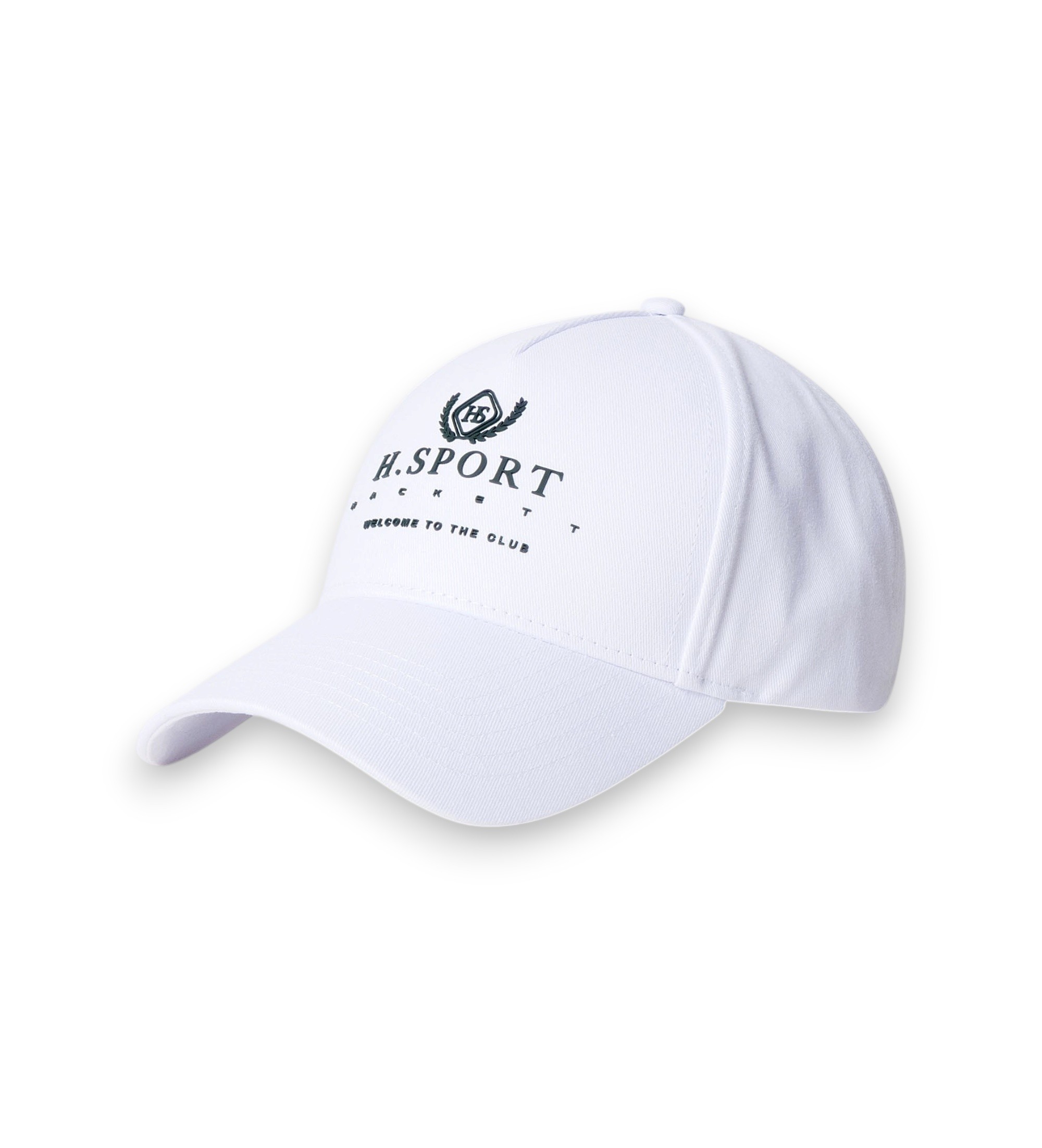 Hackett London für Herren. HM0400105 Hs Signature Cap weiß (OSFA), Lässig, Baumwolle