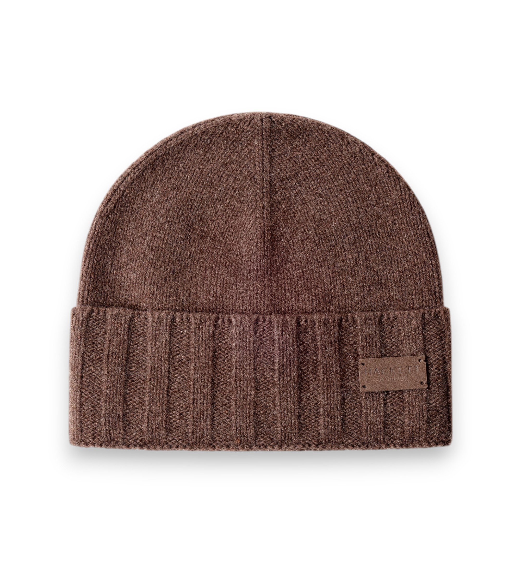 Hackett London für Herren. HM0400107 Kaschmirmütze Braun (OSFA), Lässig, Cachemir