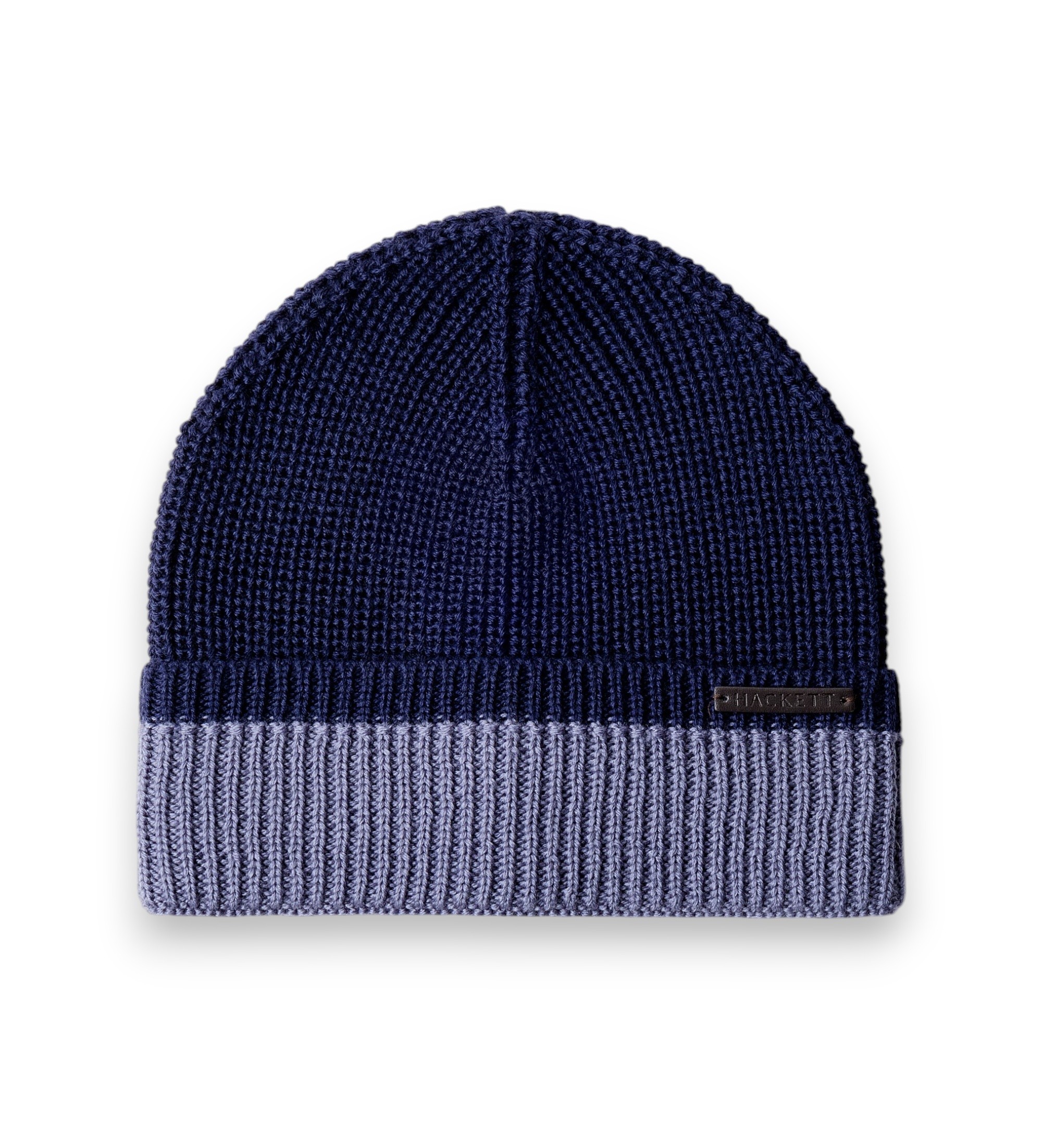 Hackett London für Herren. HM0400122 Merino-Mütze marineblau (OSFA), Lässig, Wolle