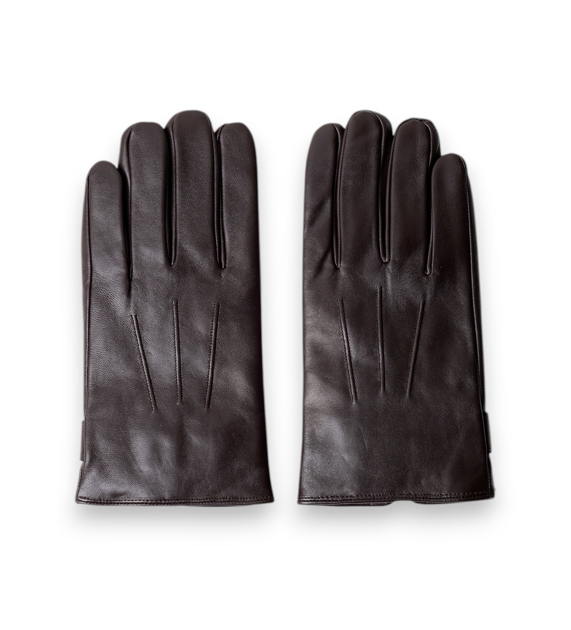 Hackett London für Herren. HM0400132 Braune Commuter Touch-Lederhandschuhe (L), Lässig, Klassisch