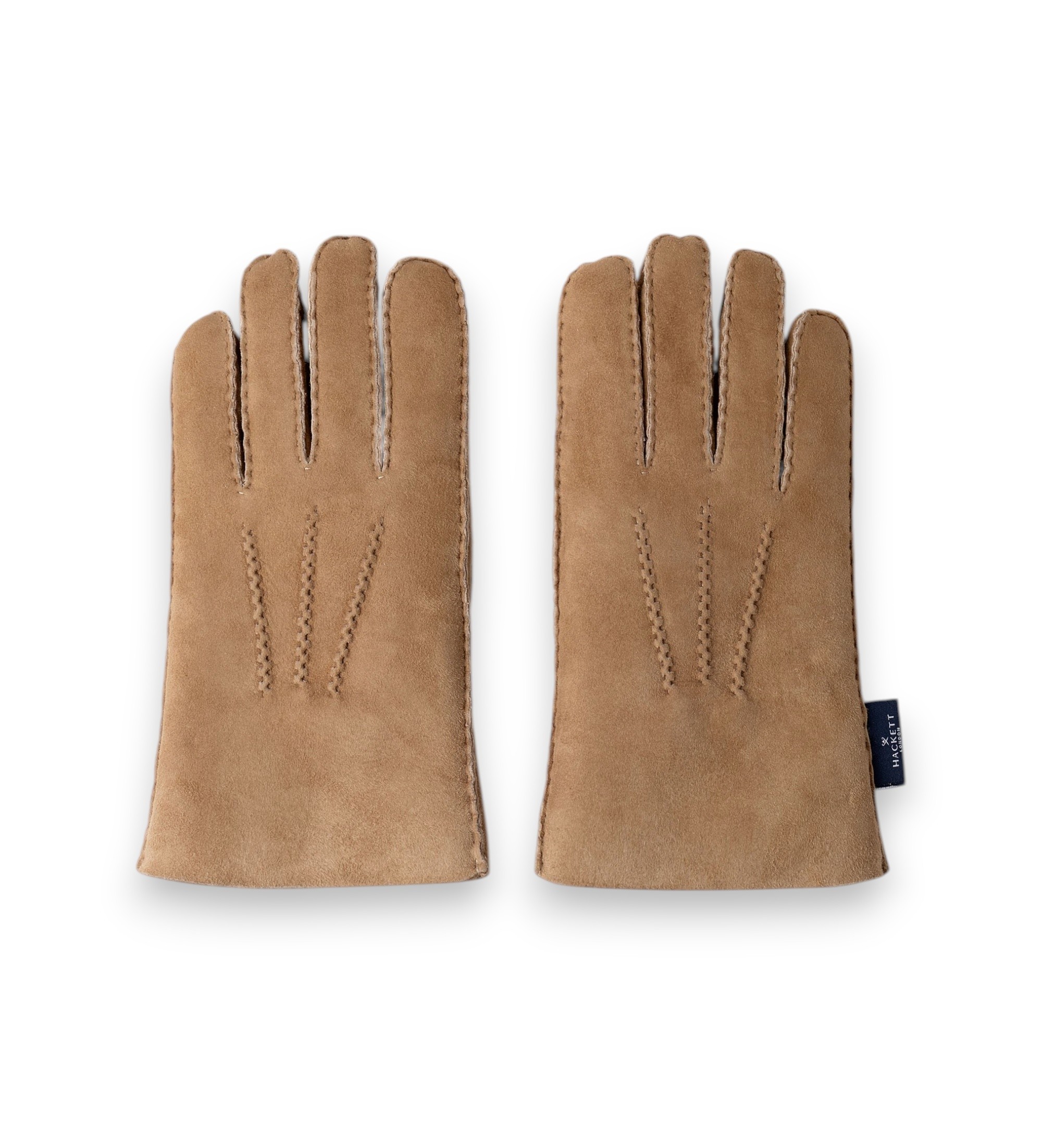 Hackett London für Herren. HM0400133 Handschuhe aus Leder Sherling Handstitch beige (XL), Lässig, Klassisch, Taupe