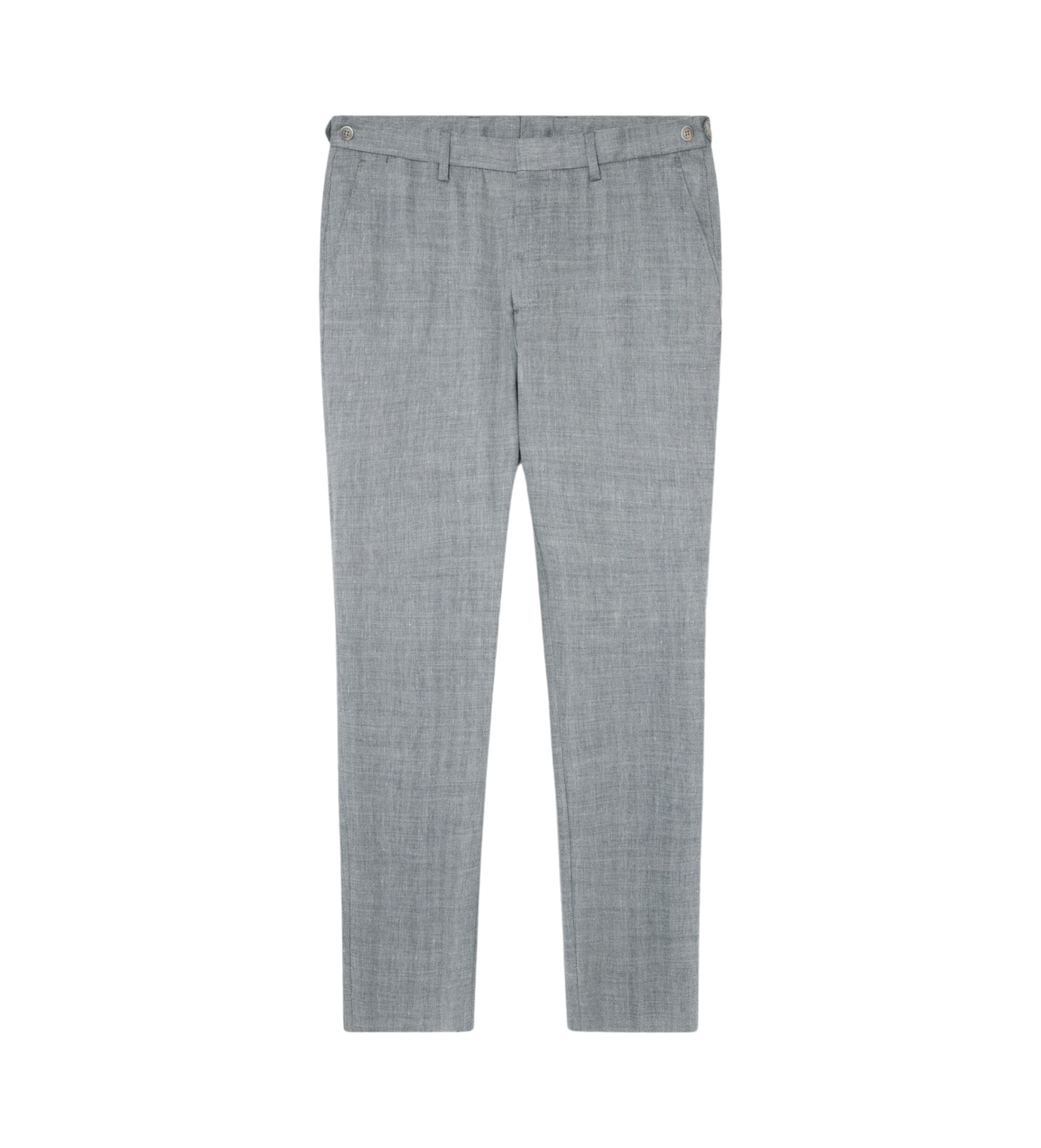 Hackett London für Herren. HM212624 Fischgrätenhose grau (34/34), Lässig, Leinen