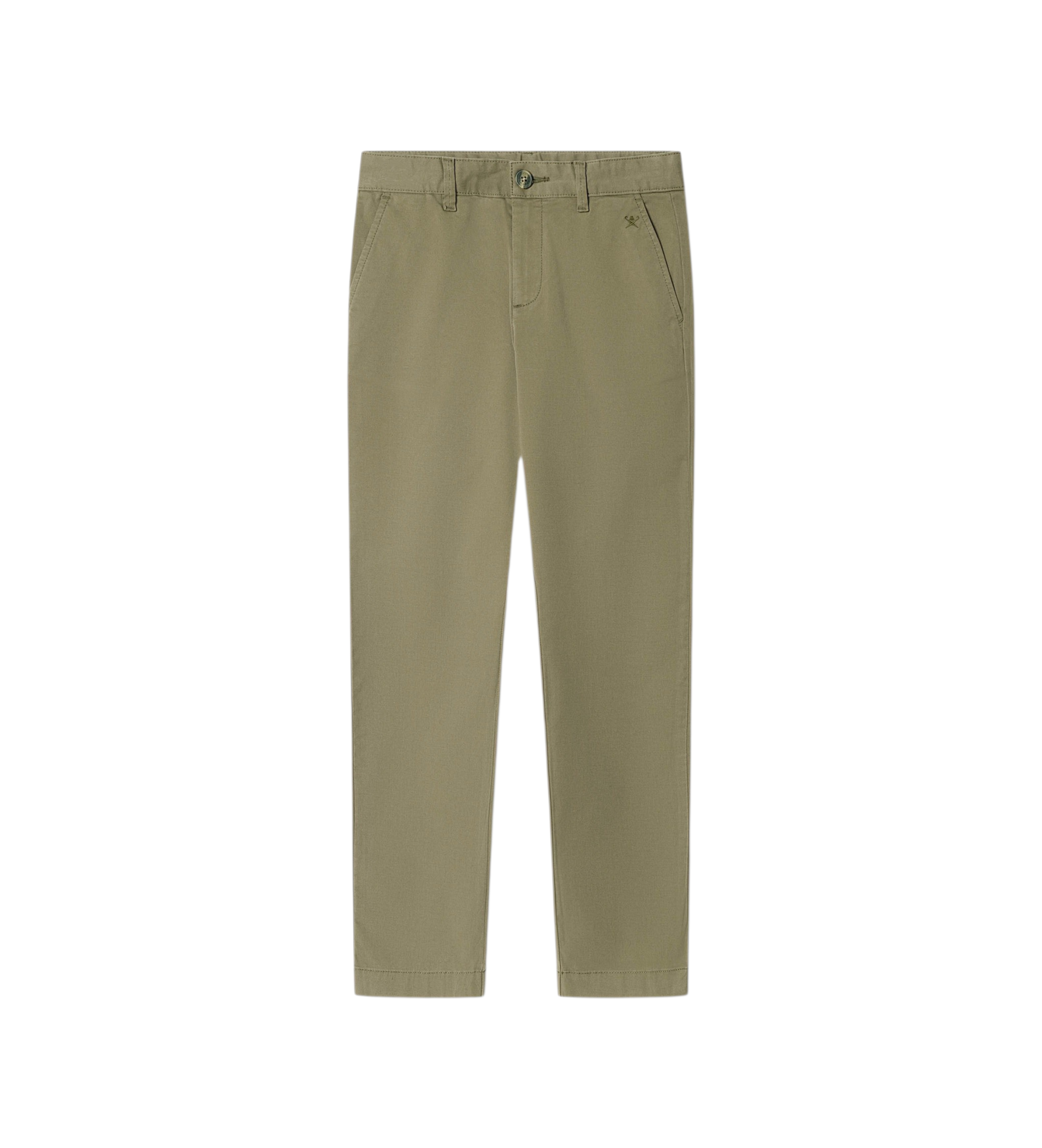Hackett London für Jungen. HK2100015 Classic Chino-Hose olivgrün (7años= 122cm), Lässig, Baumwolle, Klassisch, Kinderbekleidung