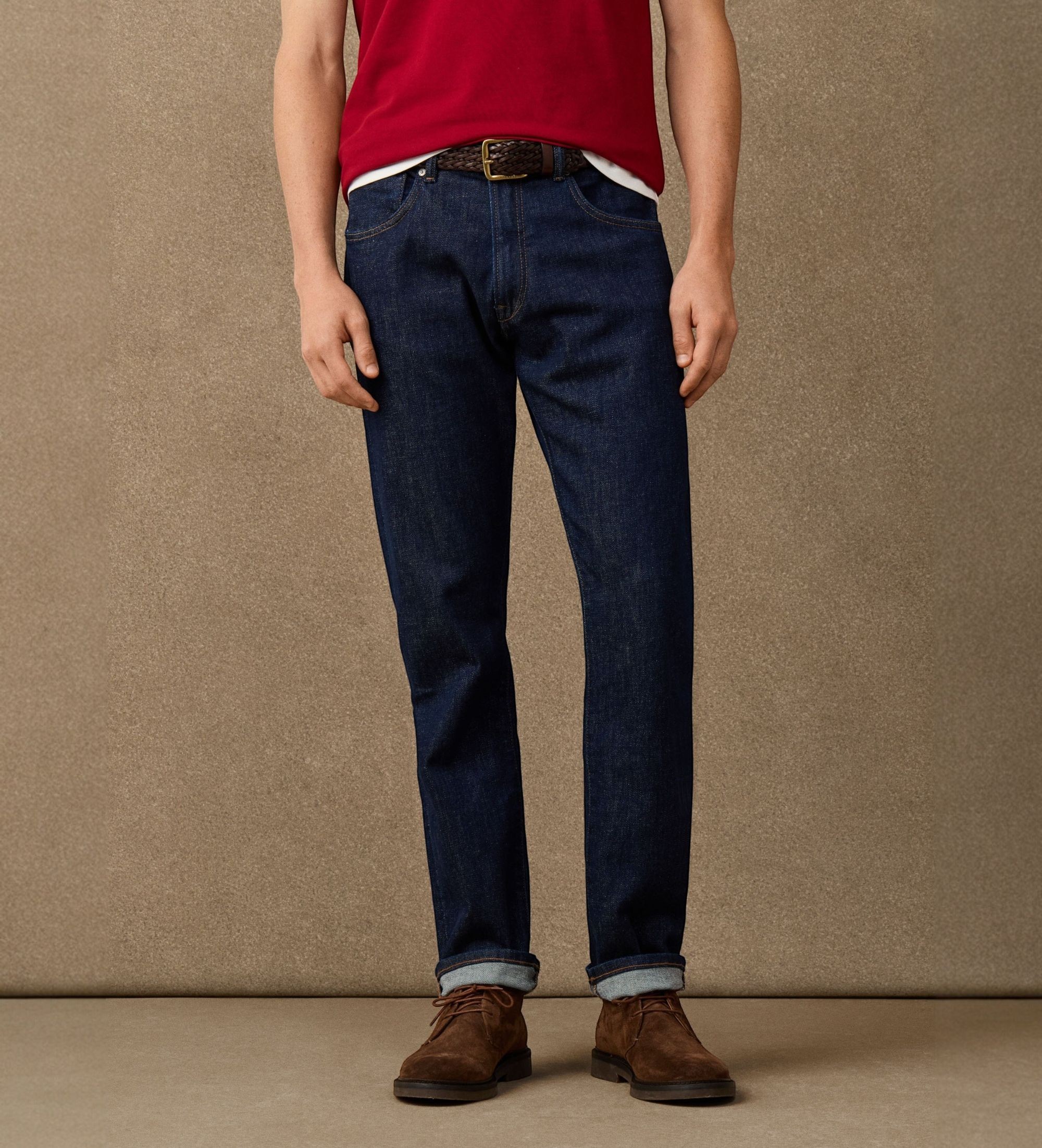 Hackett Londonvoor mannen. HM2100181 Jeans Heritage Rinse Denim blauw (38/32), Casual, Katoen