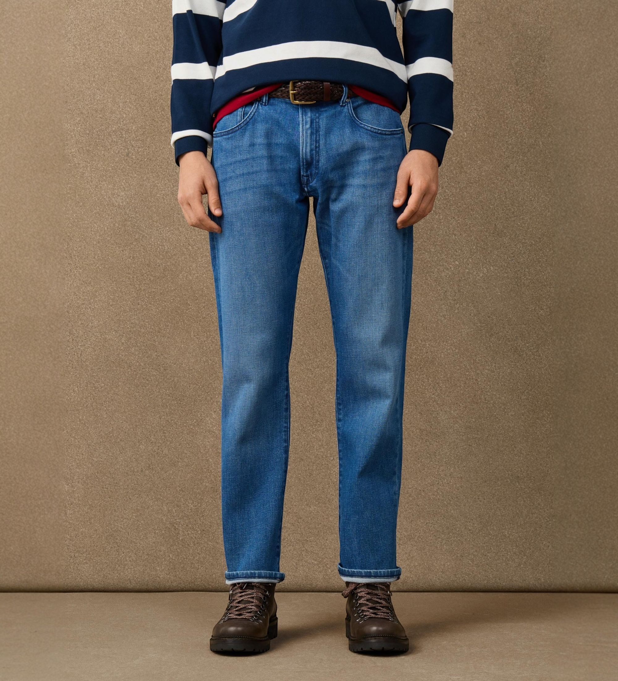 Hackett Londonvoor mannen. HM2100187 Vintage Heritage Jeans Denim blauw (34/32), Casual, Katoen