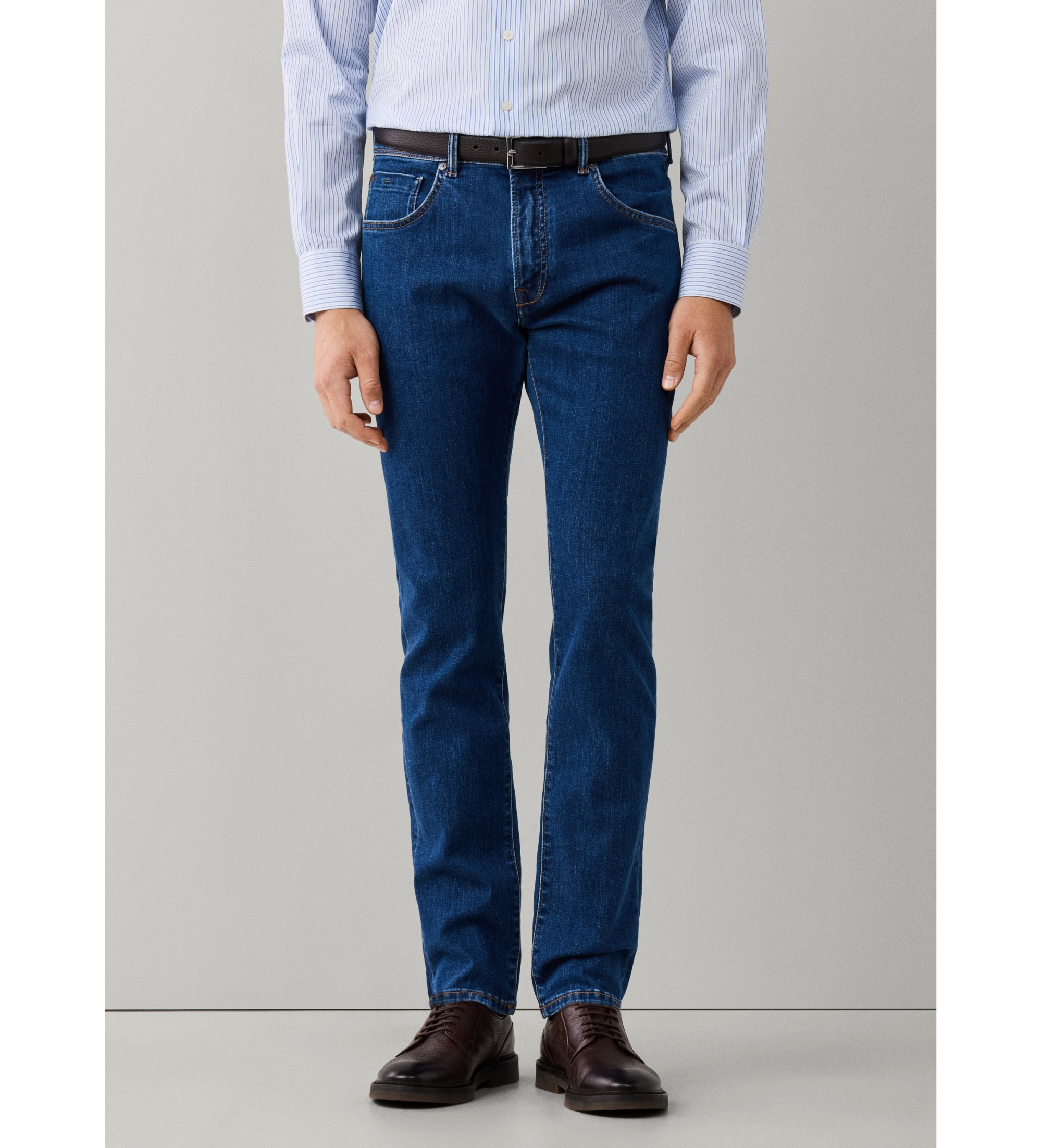 Hackett London für Herren. HM2100185 Jeans Brushed blau (38/32), Lässig, Baumwolle