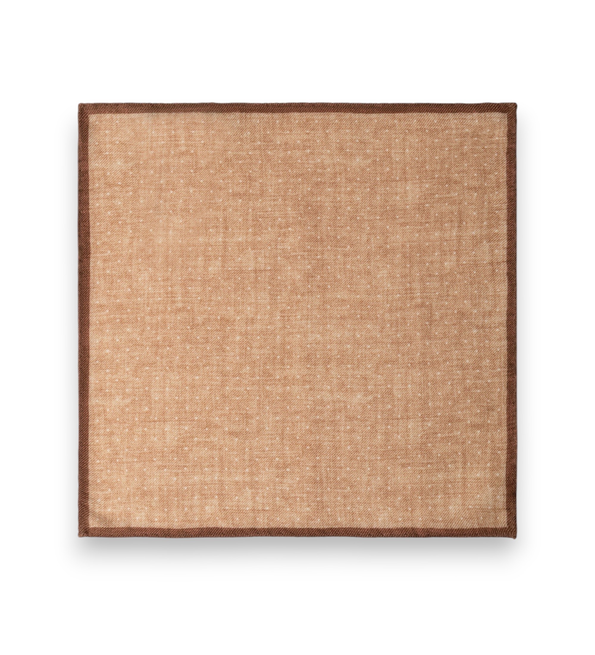 Hackett London für Herren. HM0100061 Einstecktuch Wool Mayf Dot Braun (OSFA), Lässig, Wolle, Klassisch
